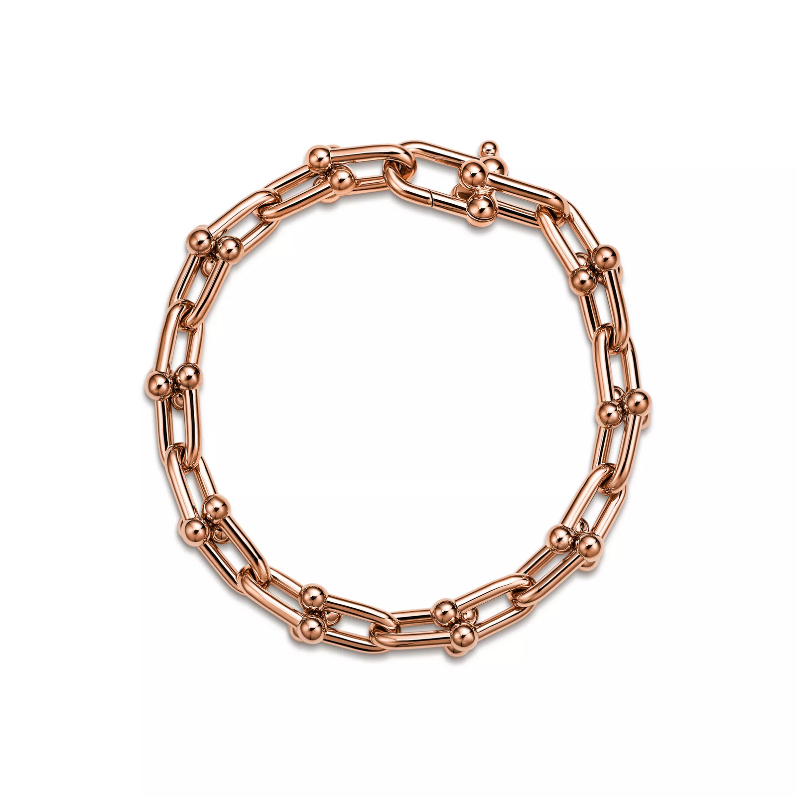 Medium Link Bracelet in Rose Gold