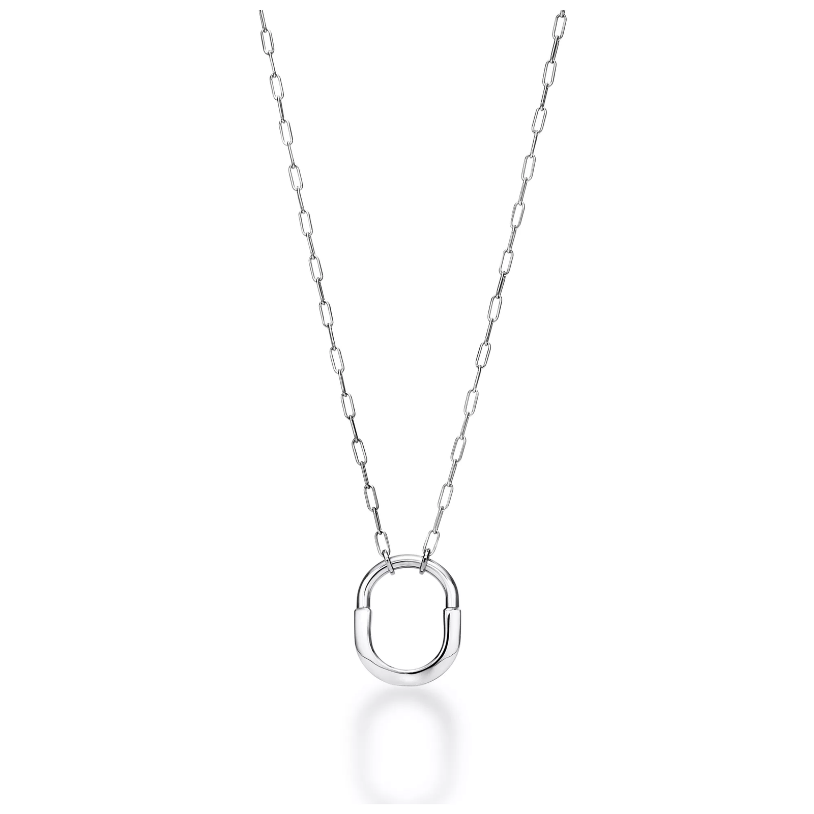 Pendant in White Gold, Medium