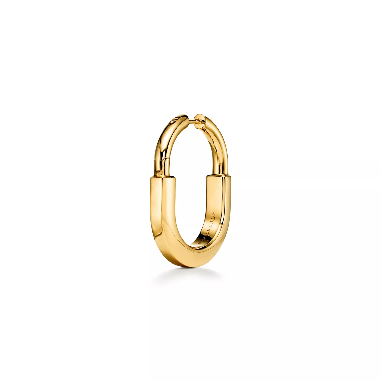 Earrings in Yellow Gold with Diamonds, Medium