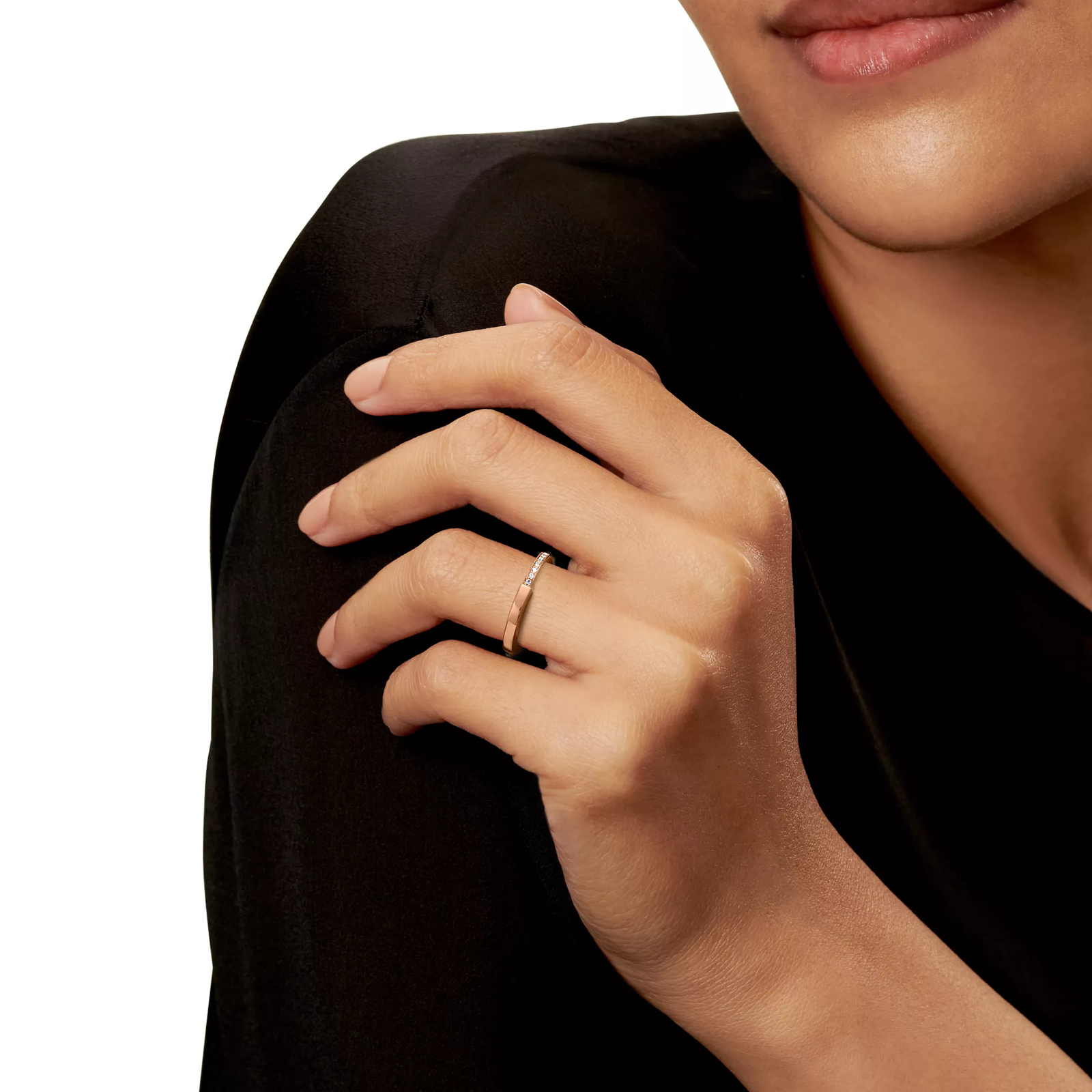 Ring in Rose Gold with Diamonds