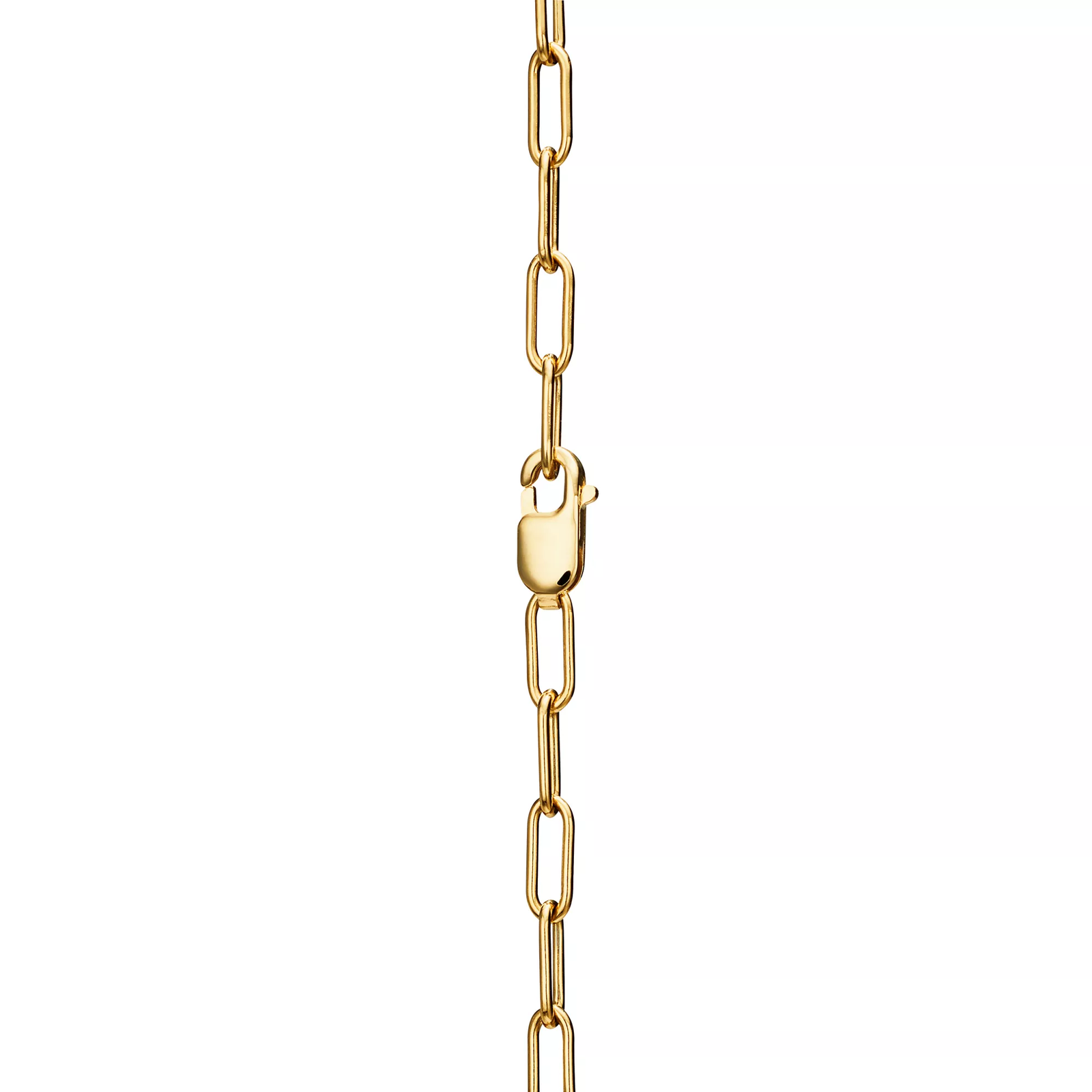 Pendant in Yellow Gold with Pave Diamonds, Medium