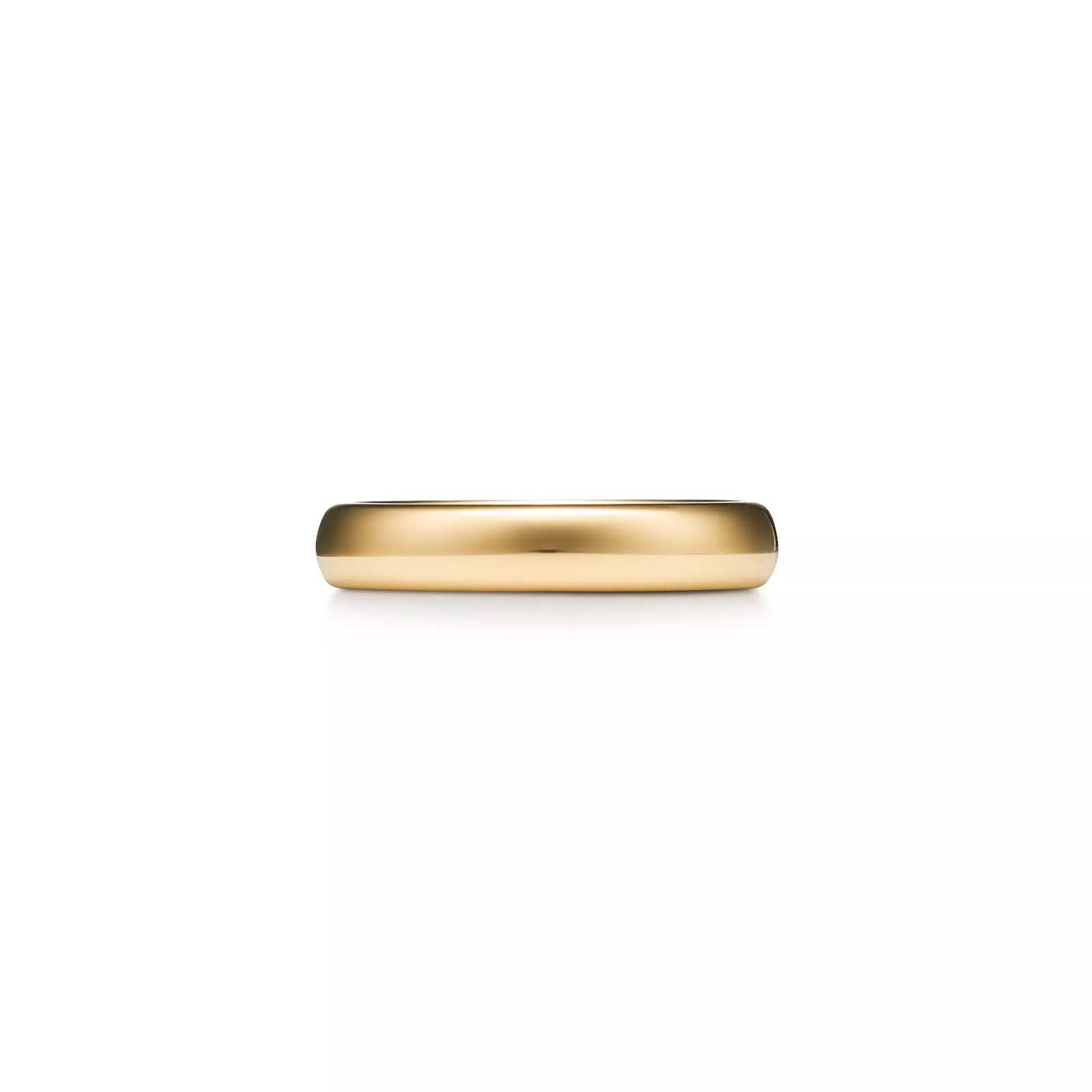 Wedding Band Ring in Yellow Gold, 4 mm Wide