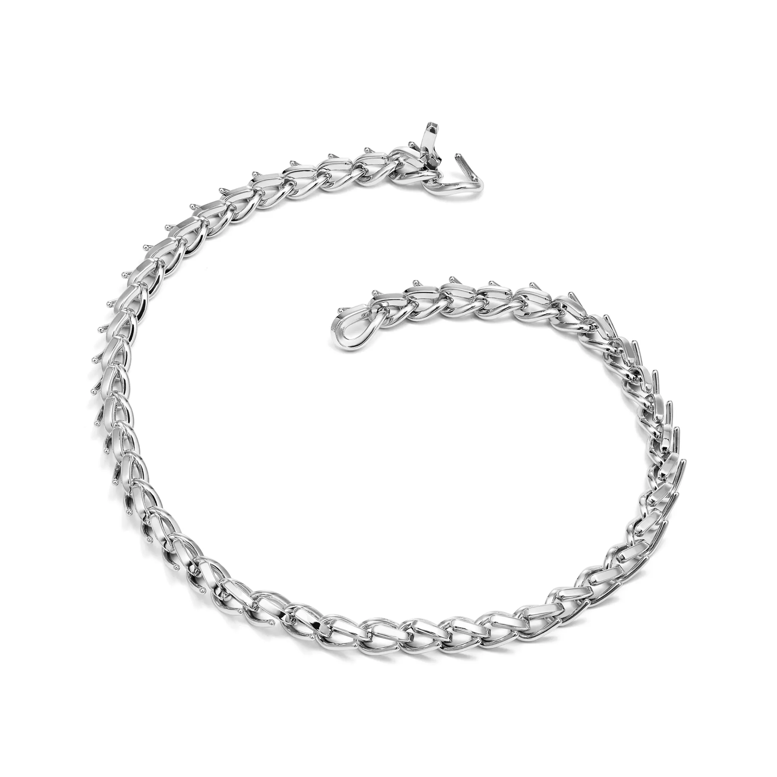 Medium Link Necklace in High-polished Sterling Silver