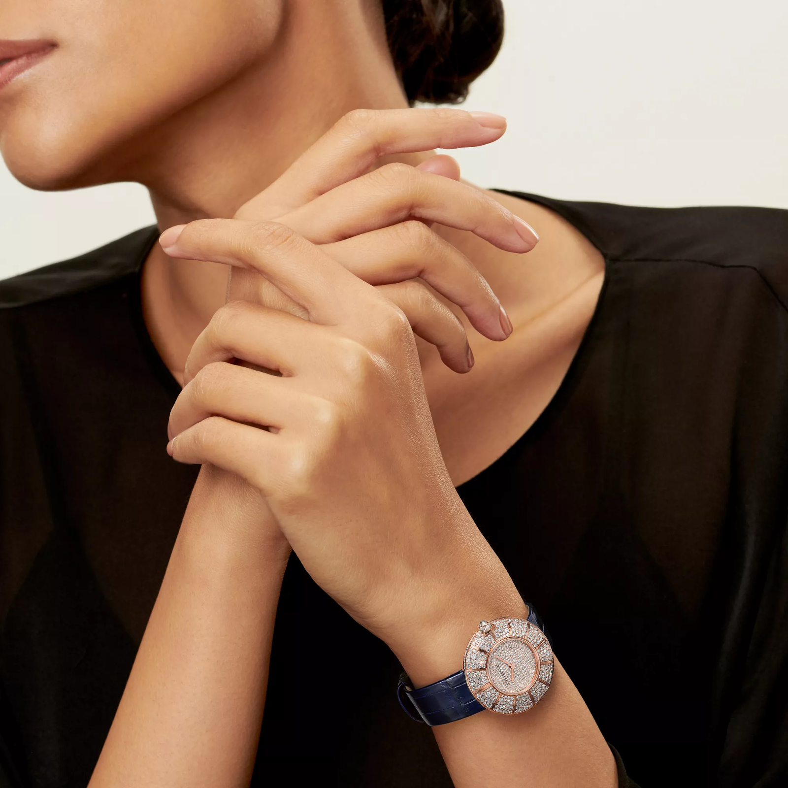 Watch in Rose Gold with Diamonds