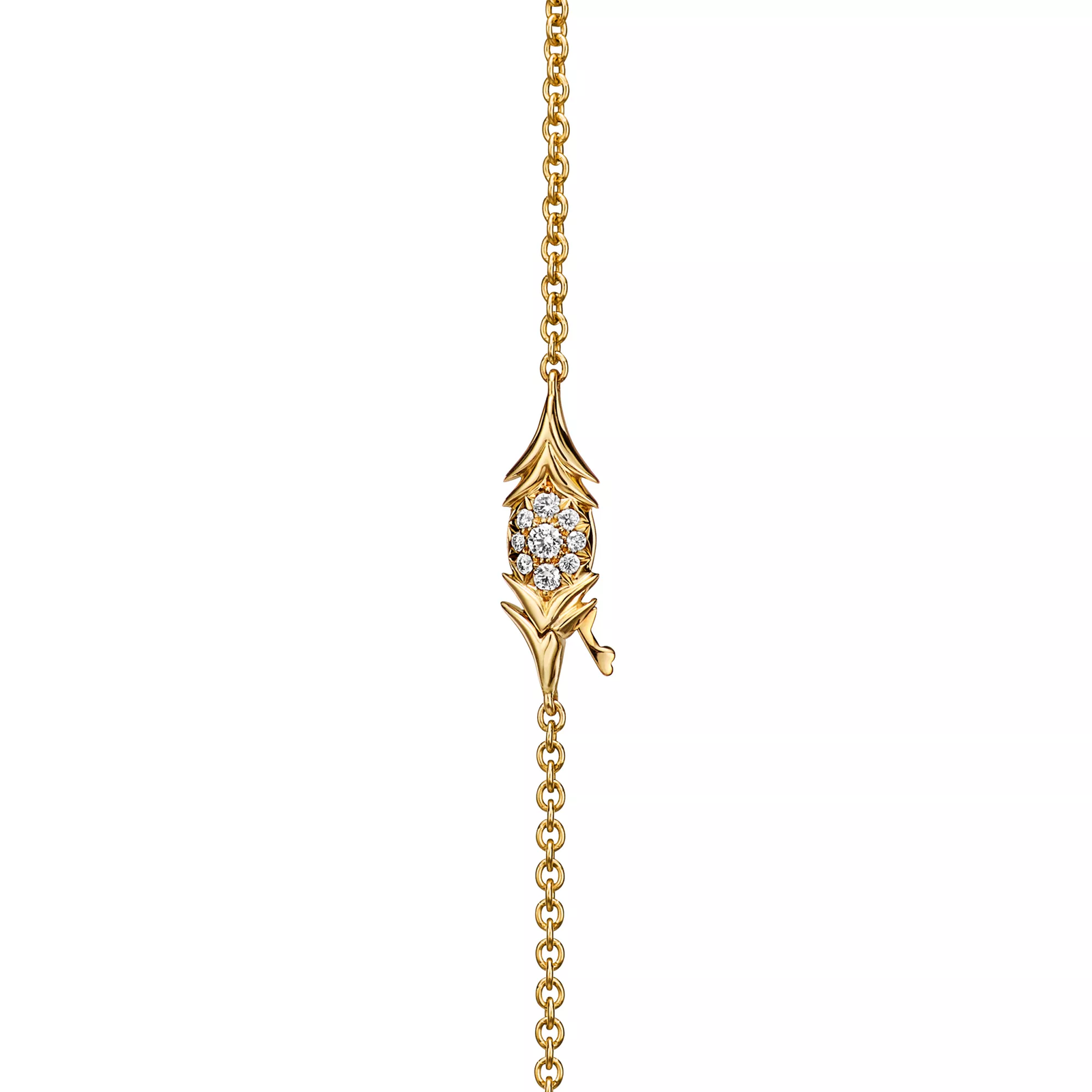 Pendant in Yellow Gold and Platinum