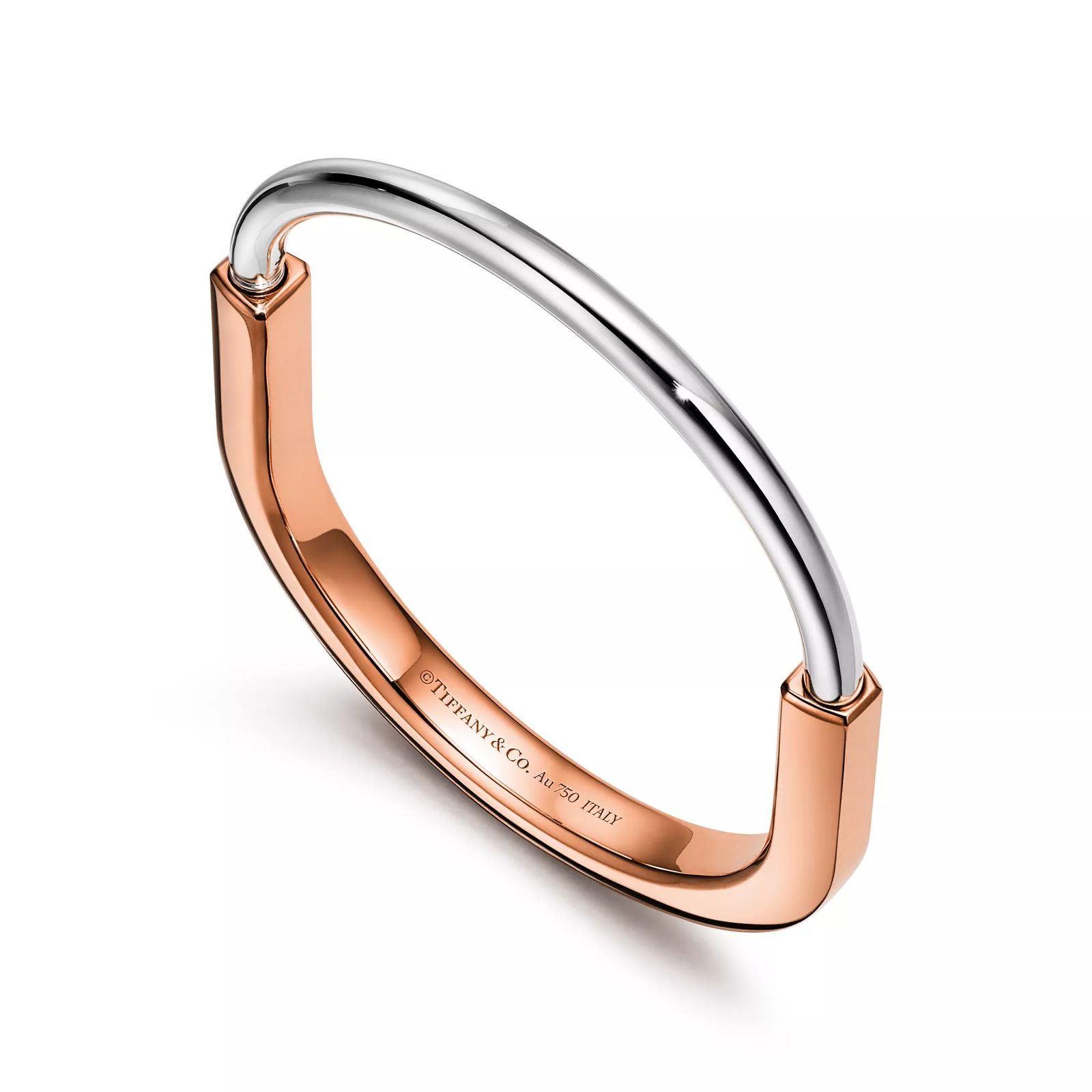 Bangle in Rose and White Gold