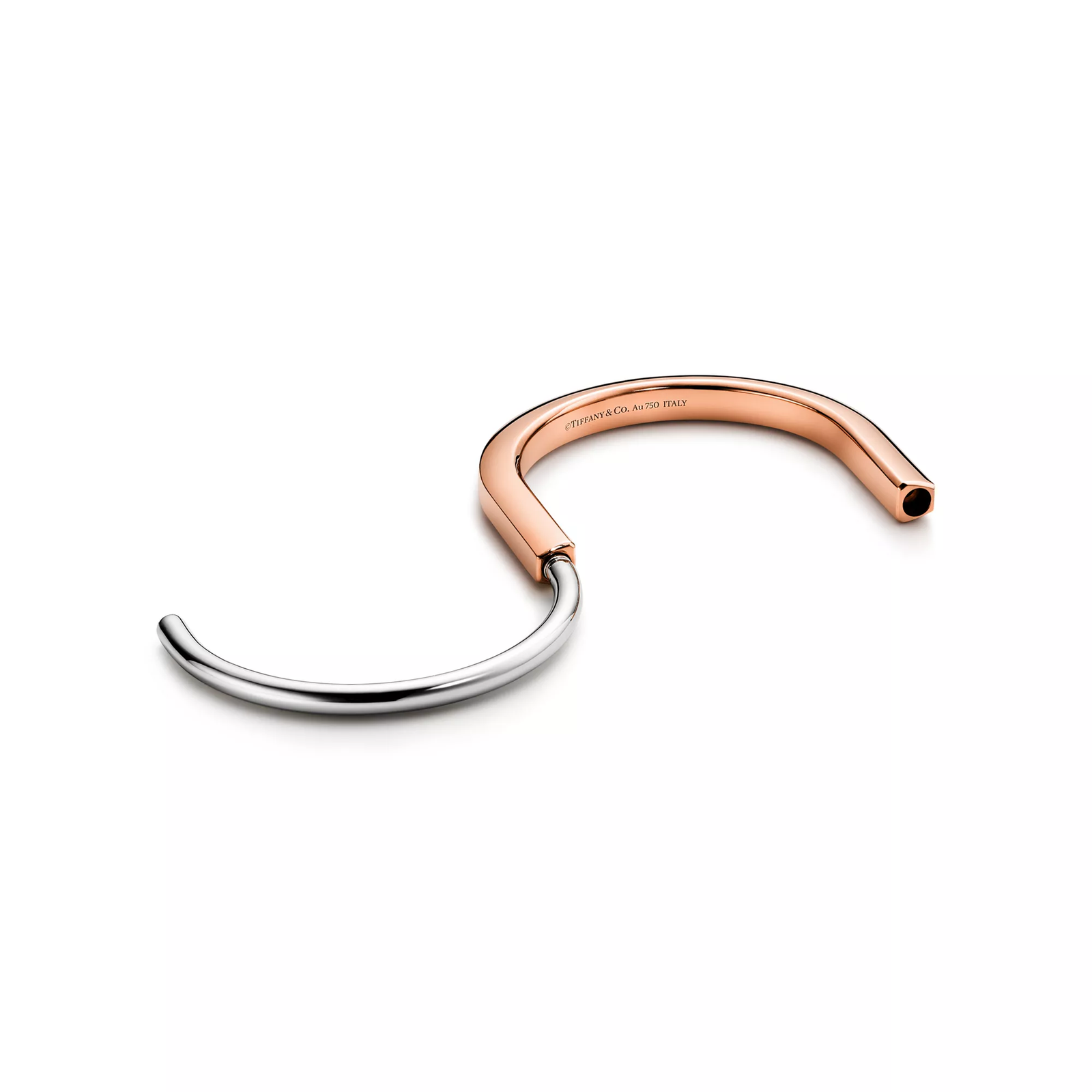 Bangle in Rose and White Gold