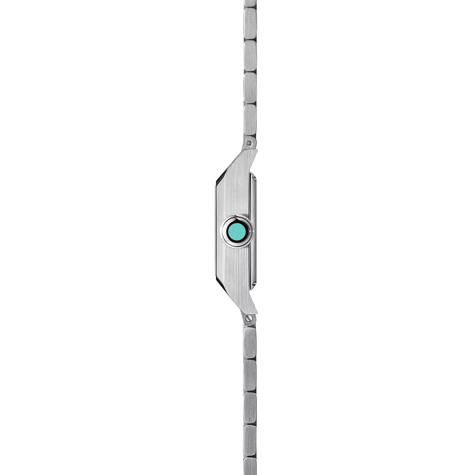 20 mm Watch in Steel with Diamonds & a Tiffany Blue Dial