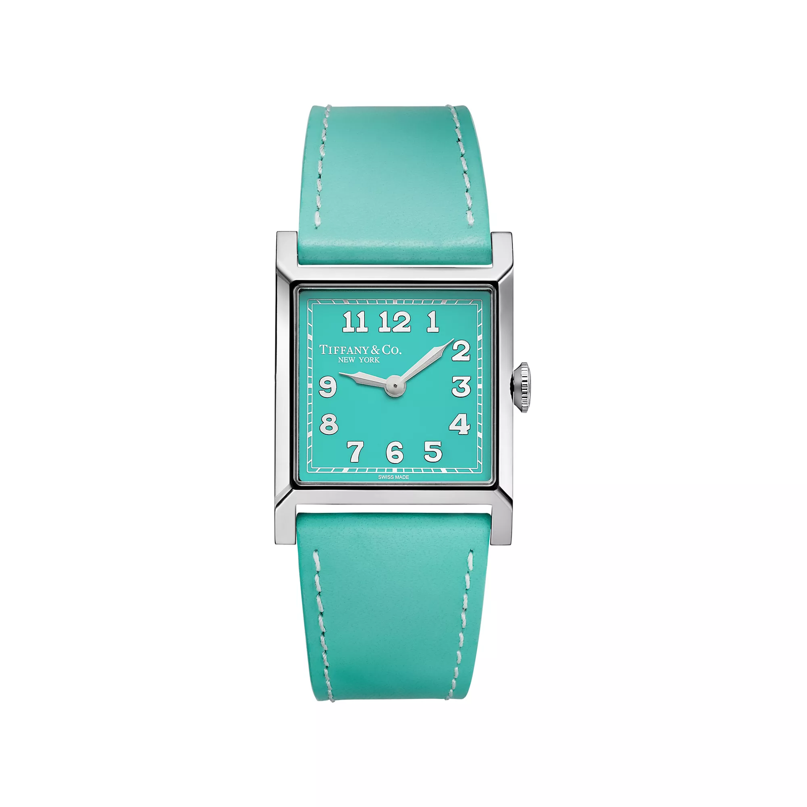27 mm Watch in Steel with a Tiffany Blue Dial