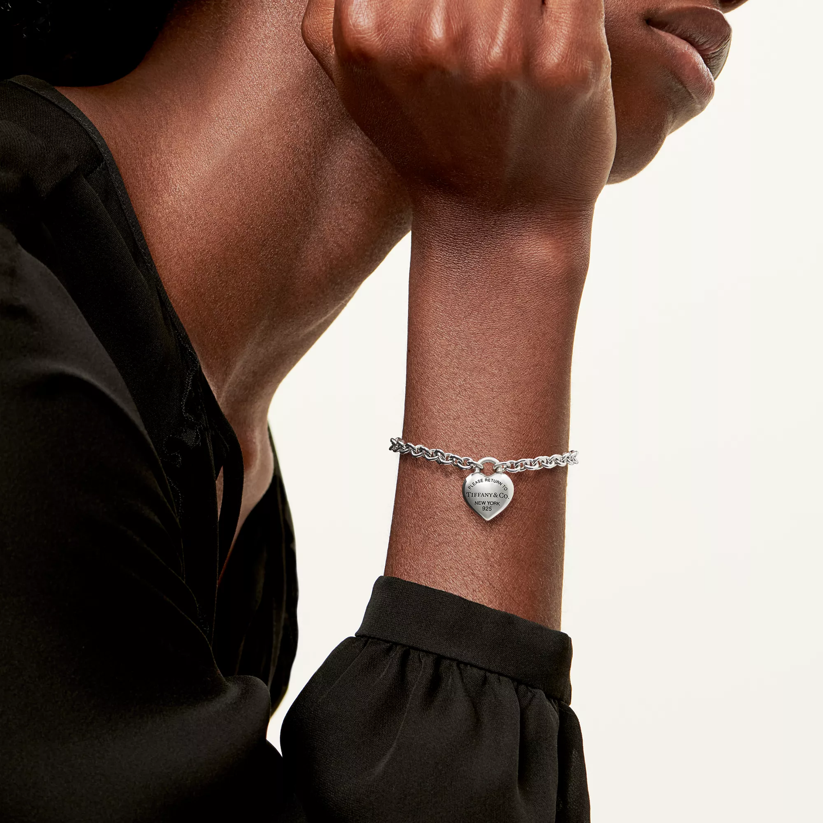 Full Heart Toggle Bracelet in Sterling Silver