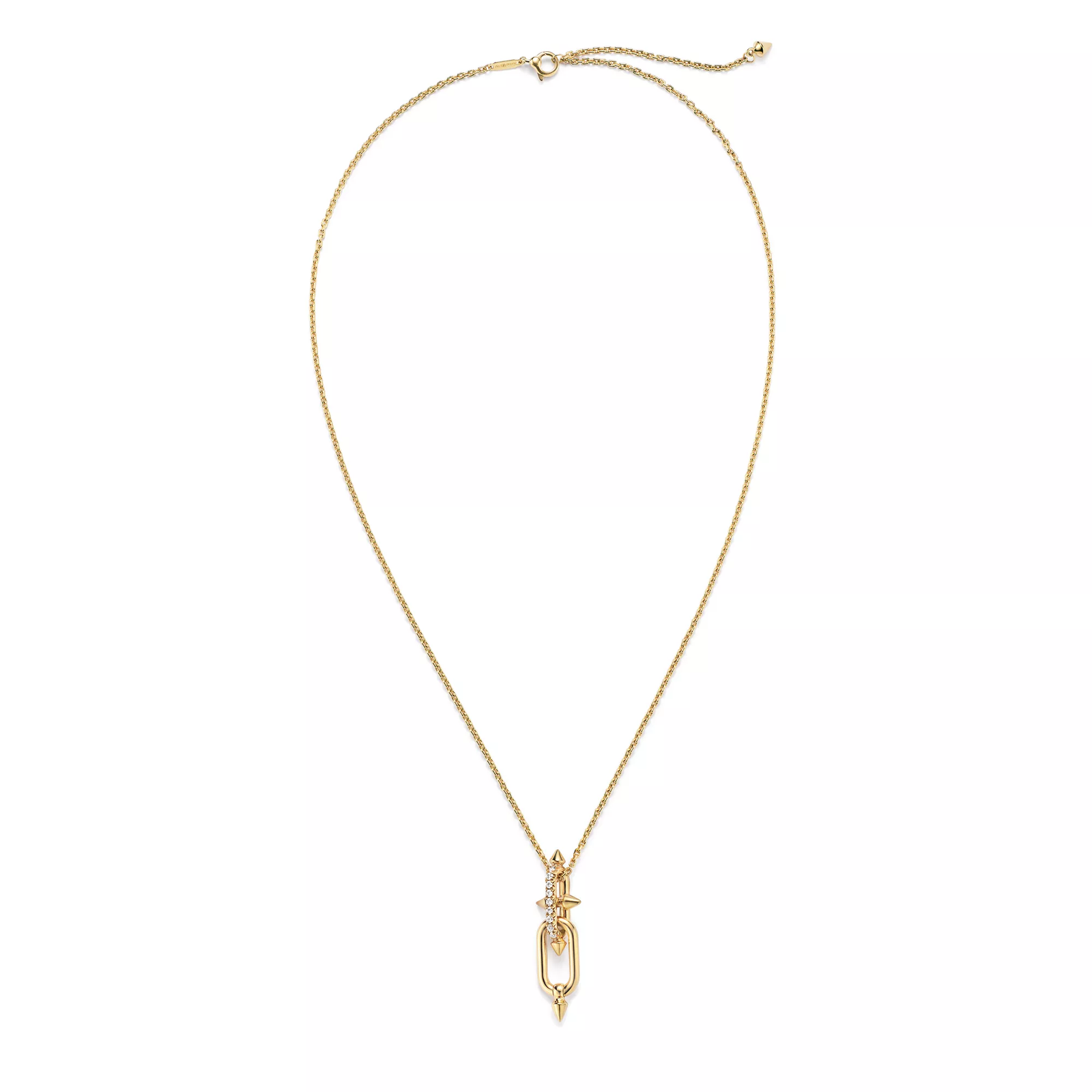 Pendant in Yellow Gold with Diamonds