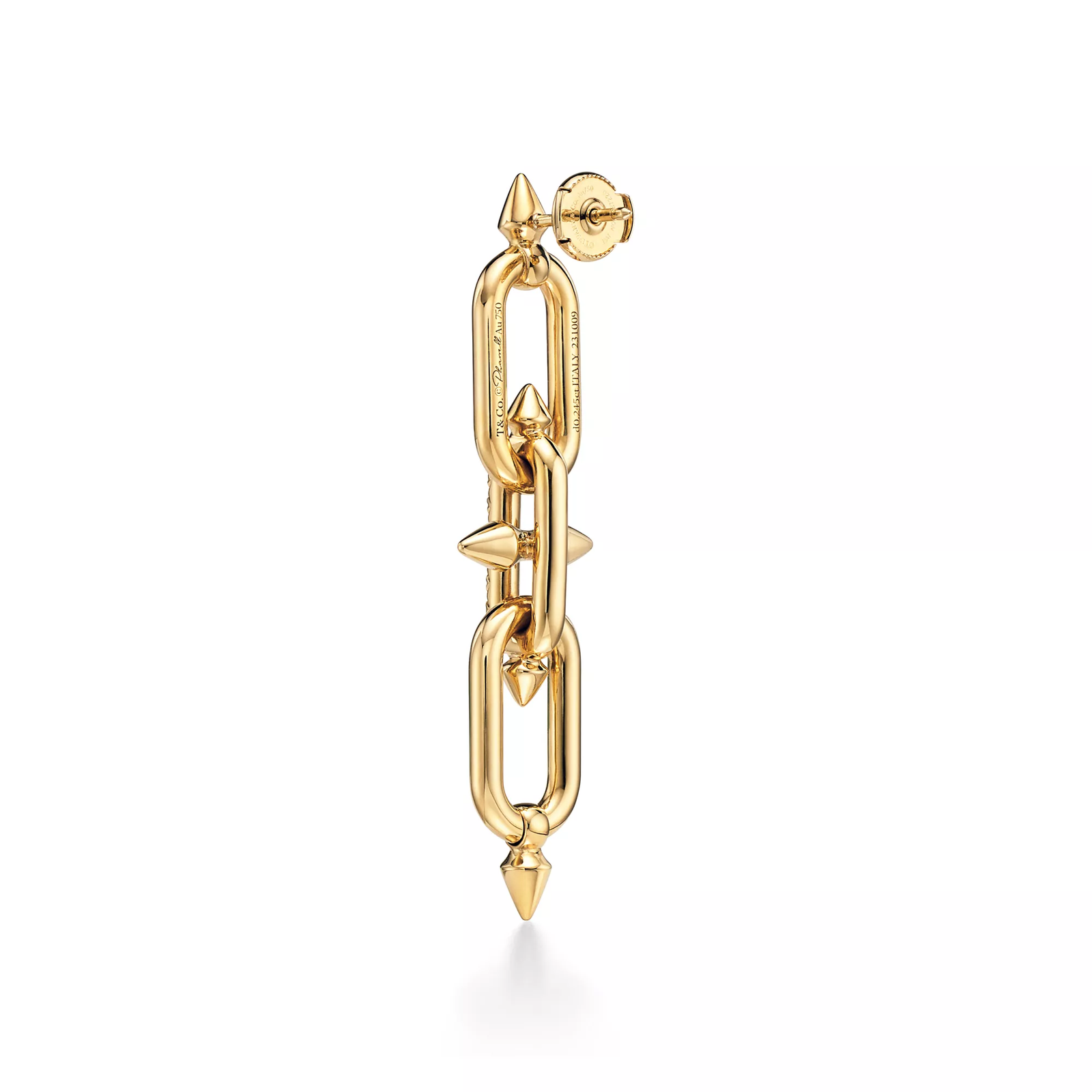 Earrings in Yellow Gold with Diamonds