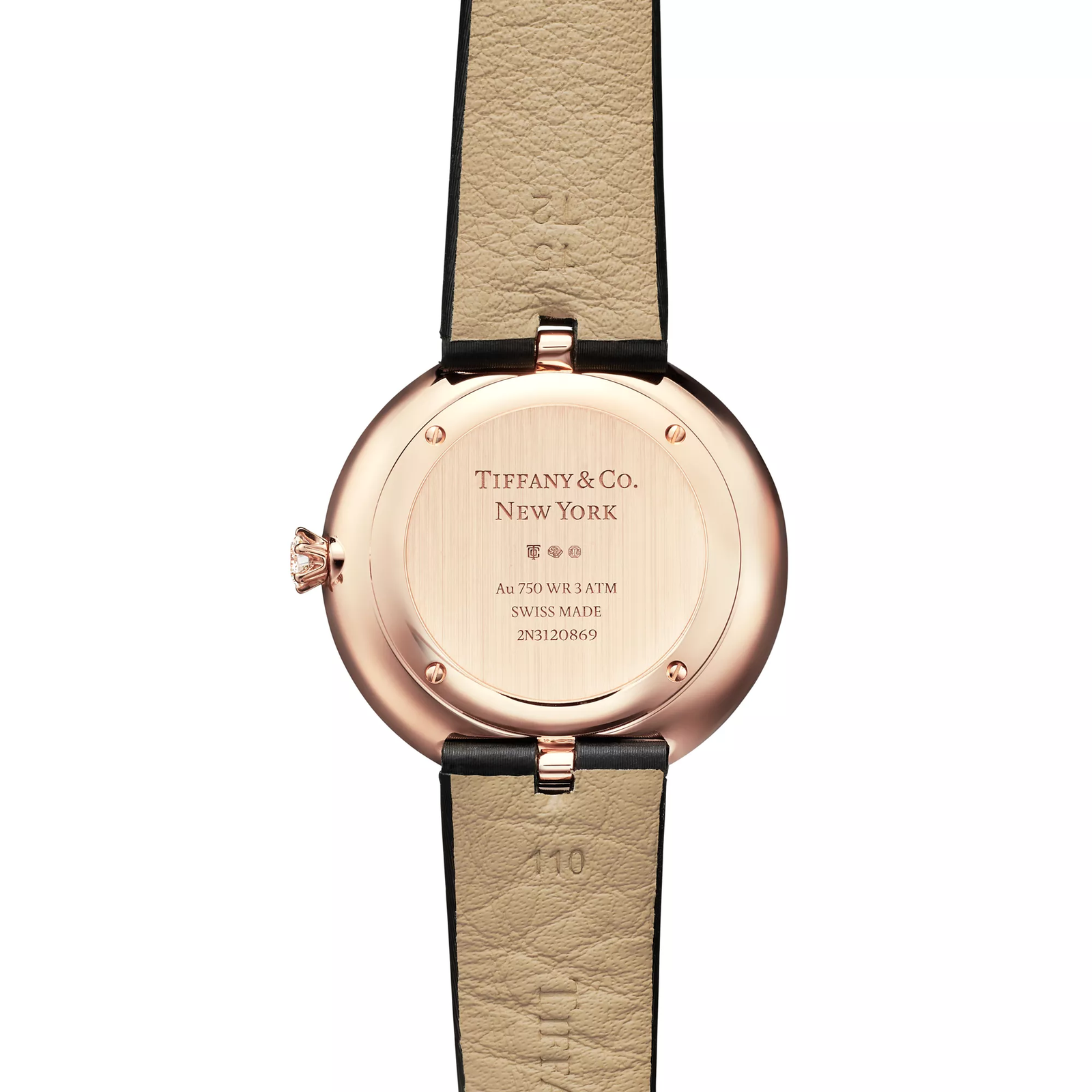 32 mm Round Watch in Rose Gold with Diamonds