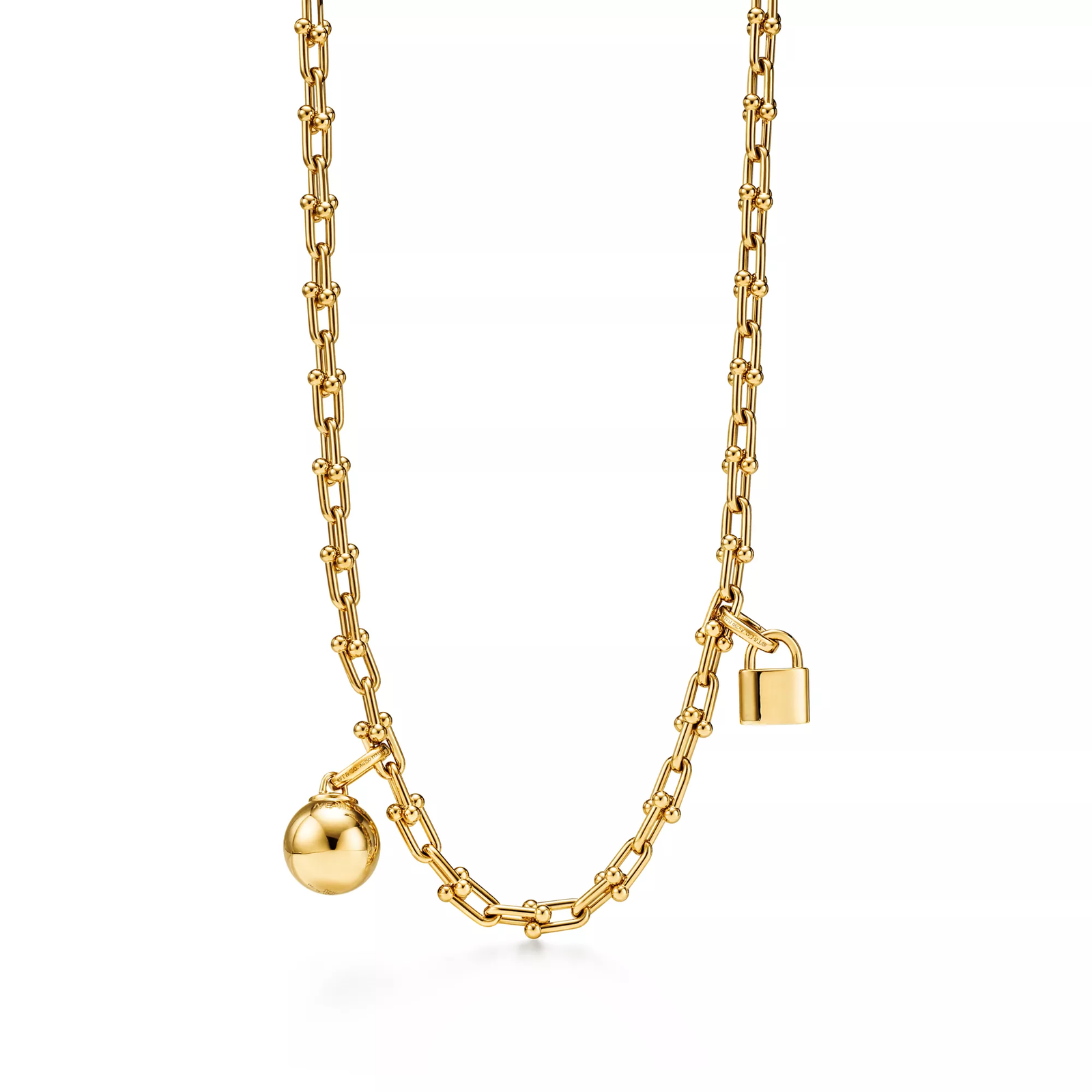 Small Single Wrap Necklace in Yellow Gold
