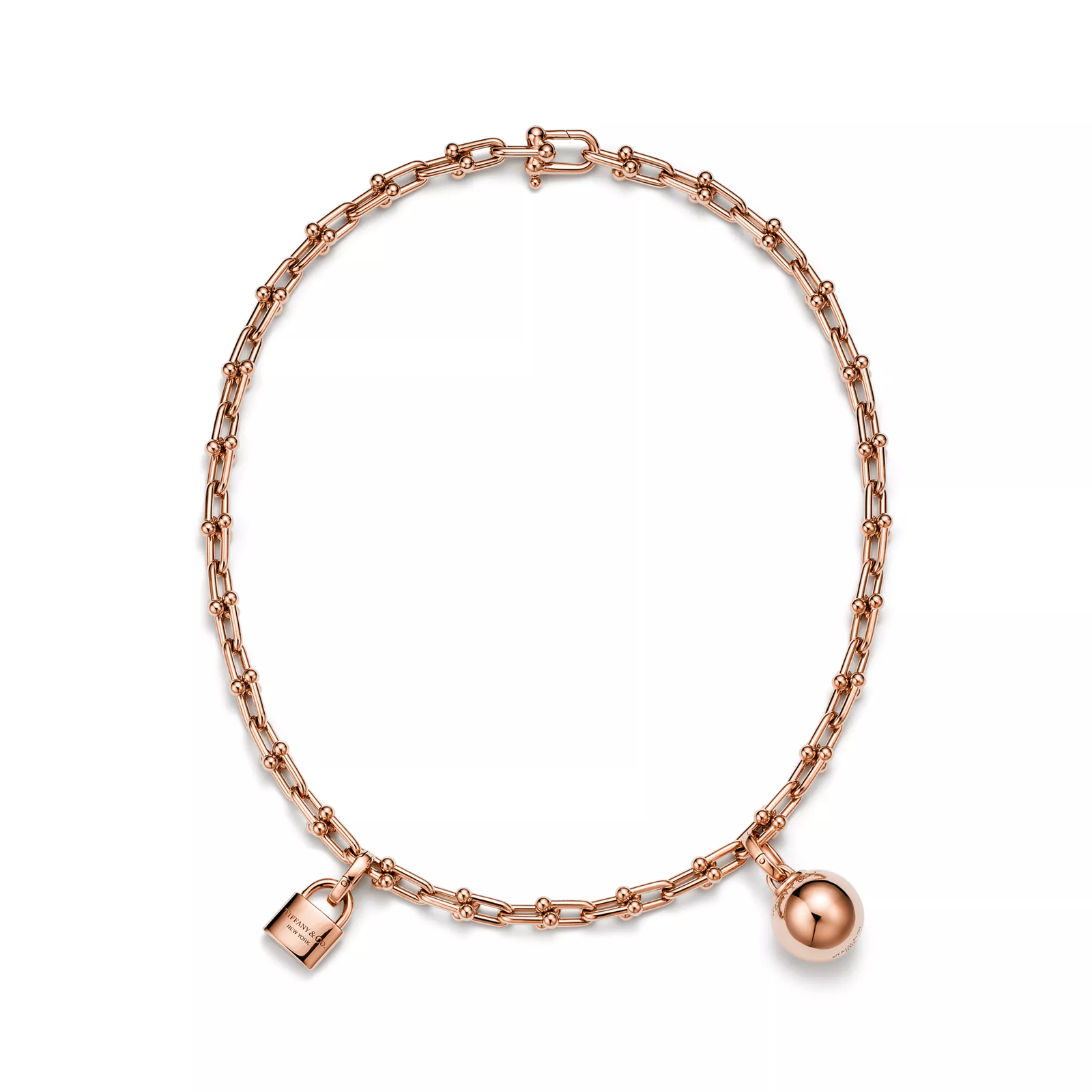 Small Single Wrap Necklace in Rose Gold