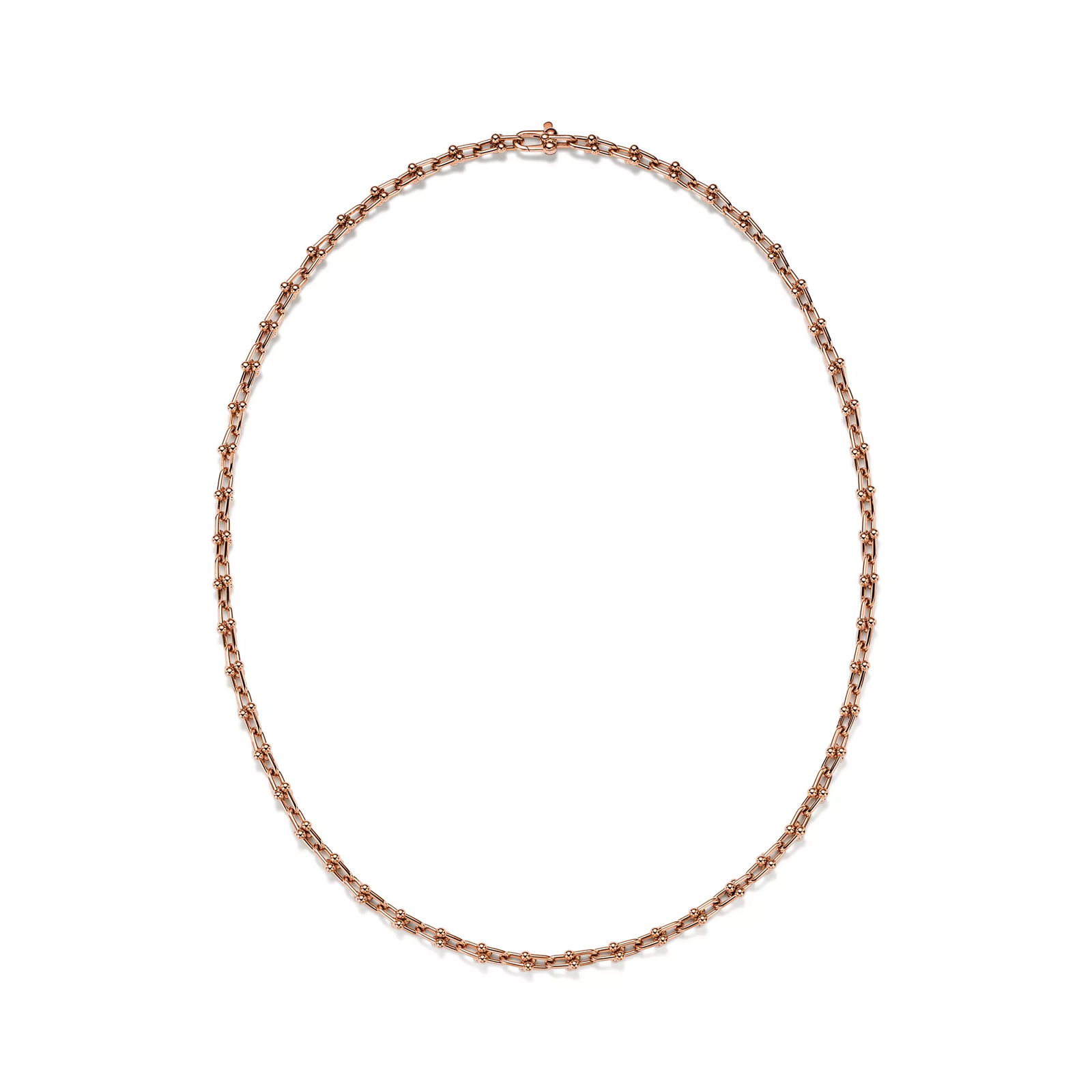 Micro Link Necklace in Rose Gold