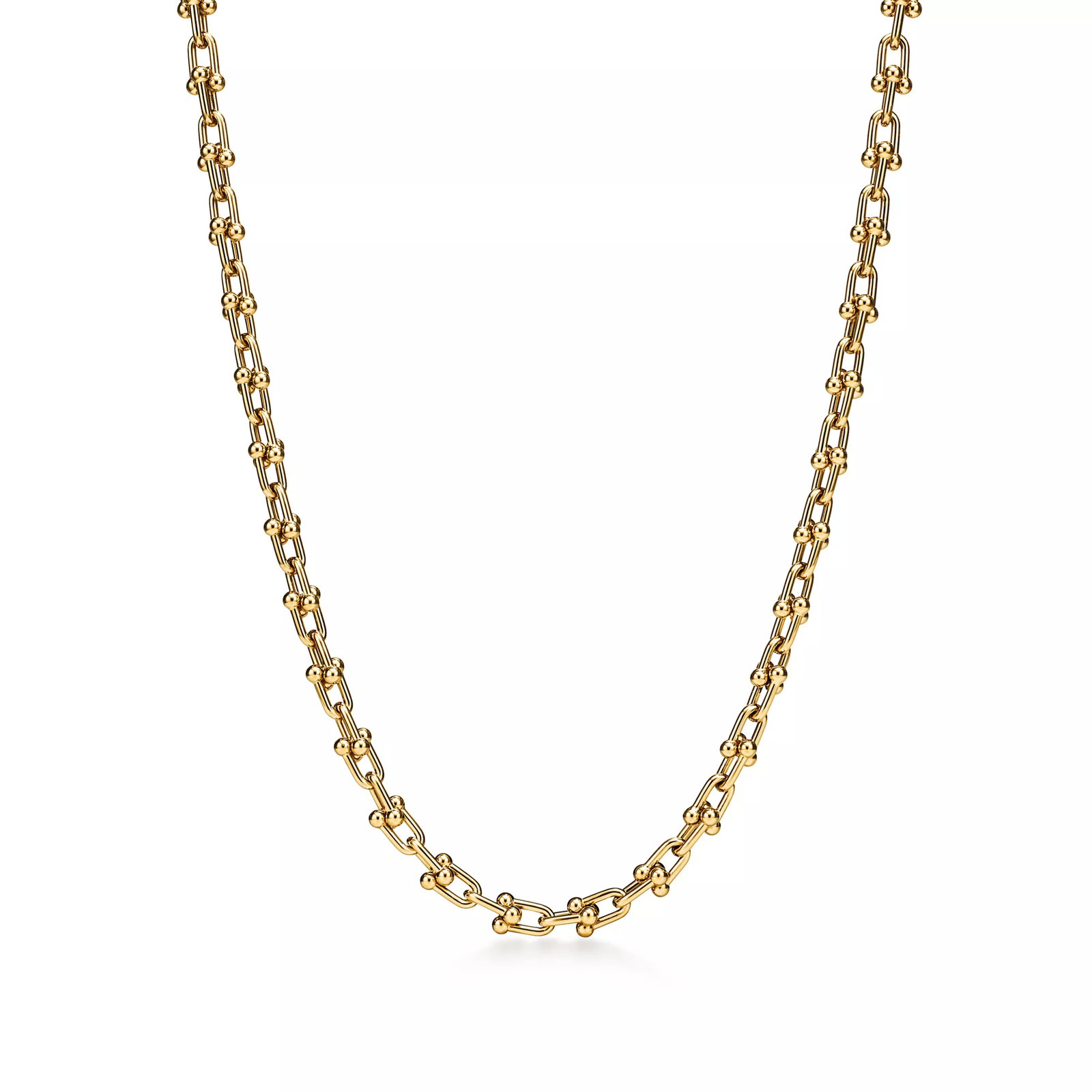 Micro Link Necklace in Yellow Gold
