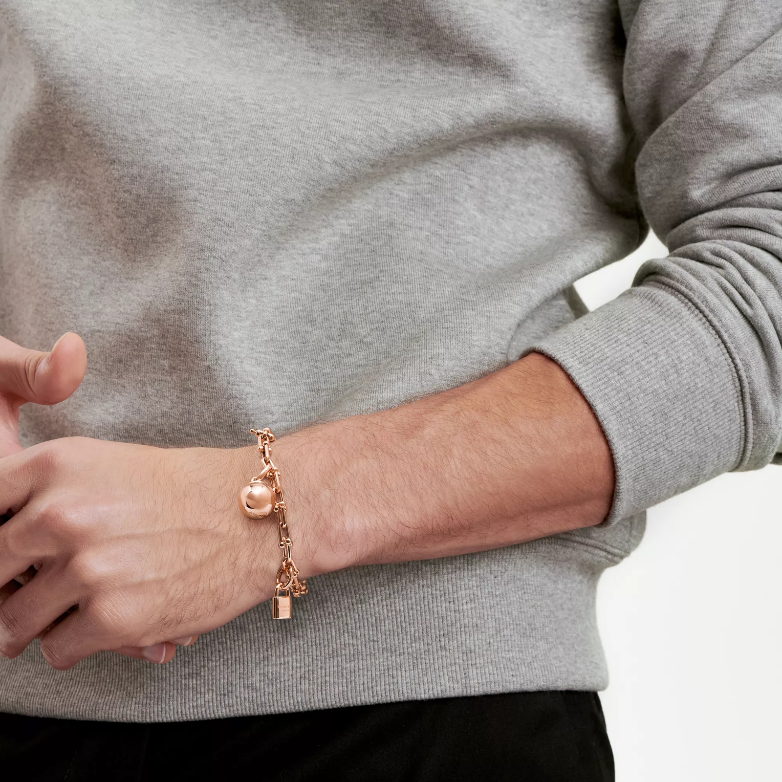 Small Single Wrap Bracelet in Rose Gold