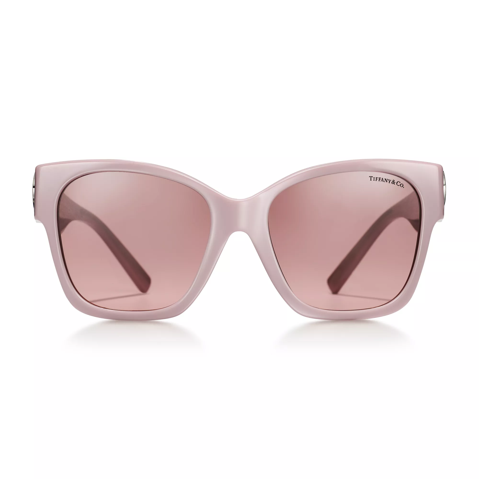 Sunglasses in Dusty Pink Acetate with Pink Gradient Lenses