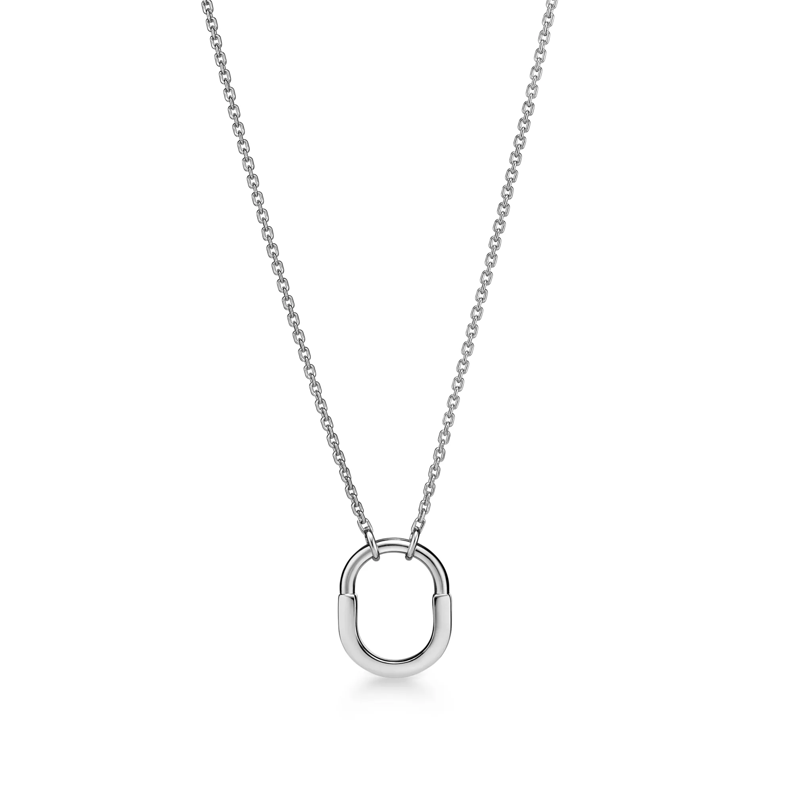Small Pendant in White Gold