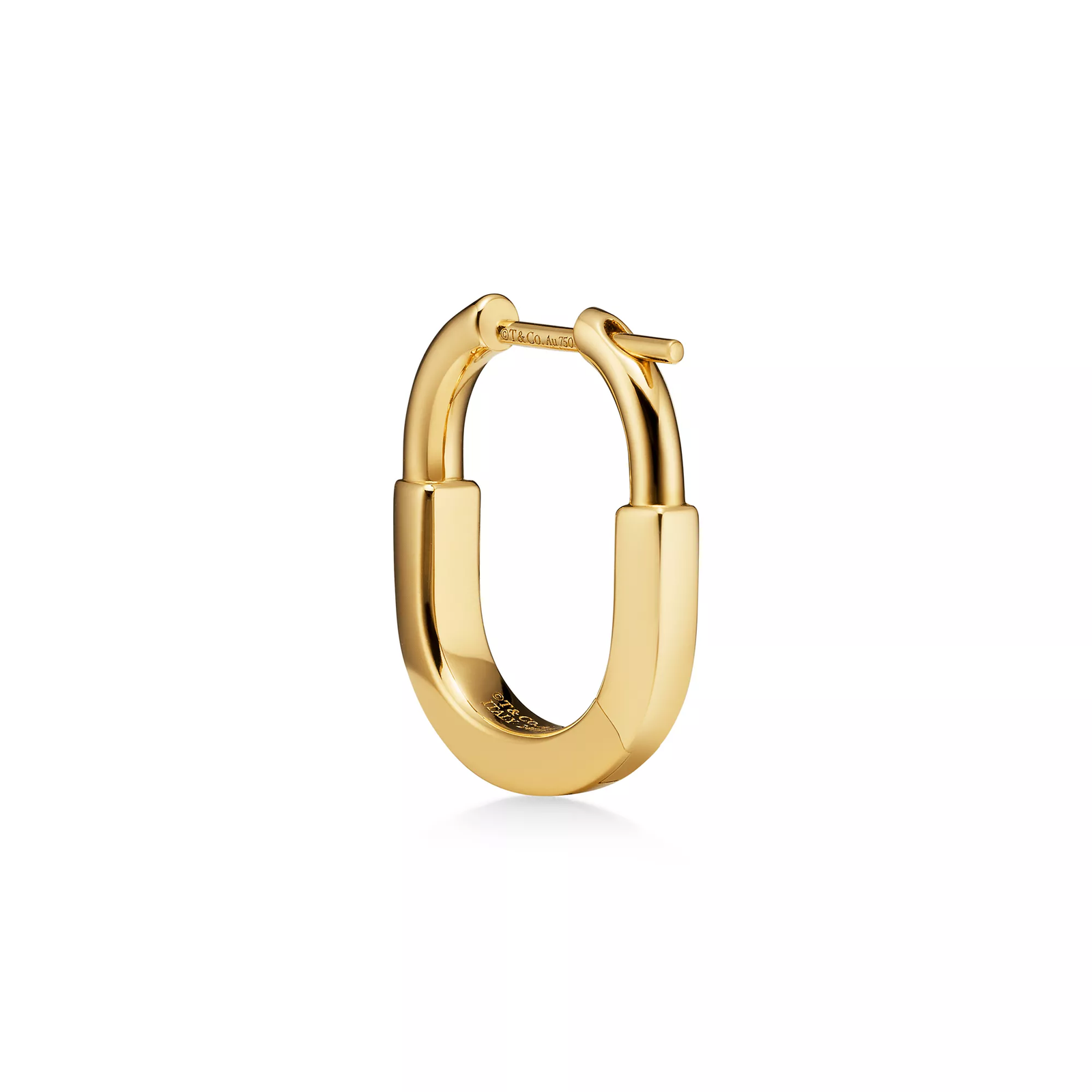 Small Earrings in Yellow Gold with Diamonds