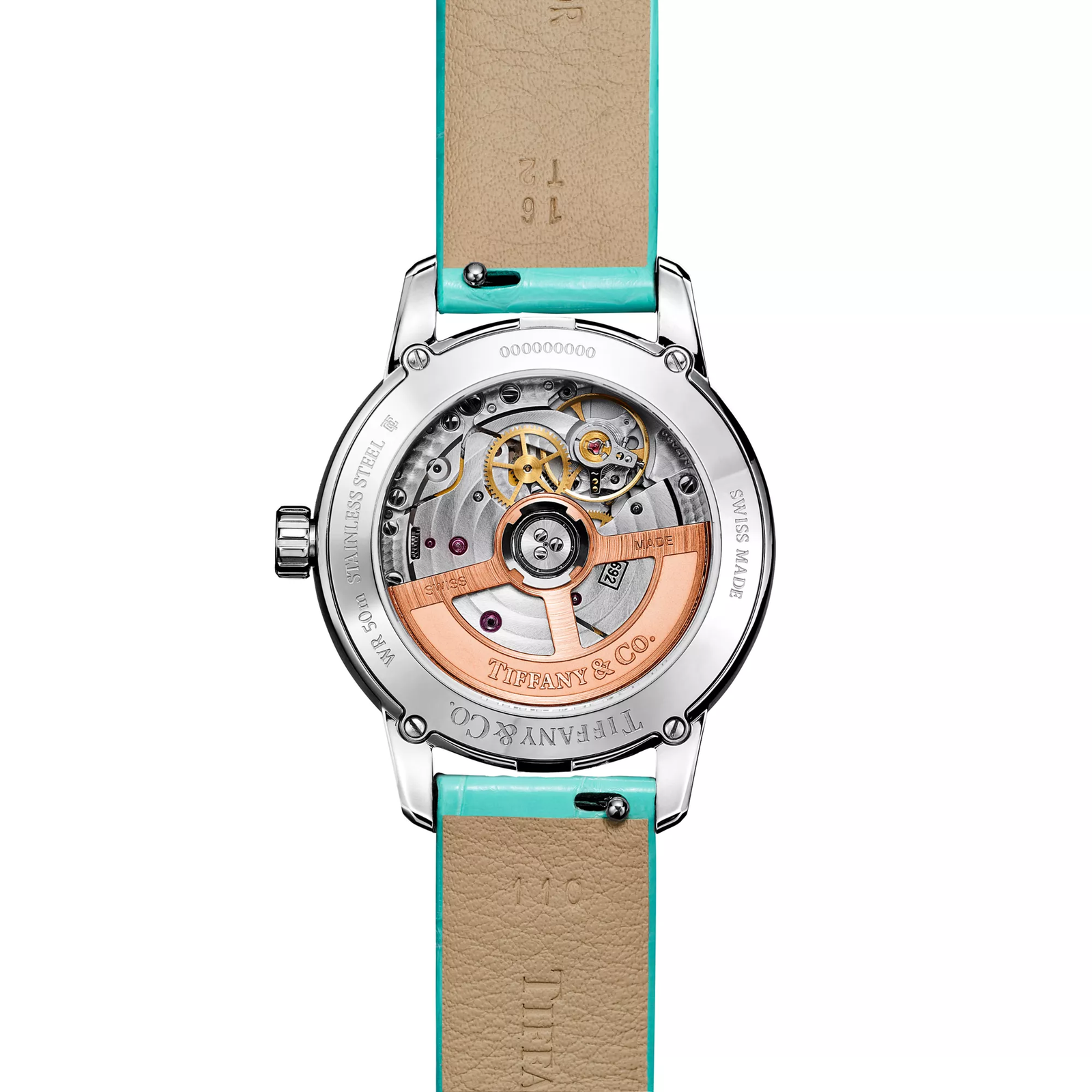 34 mm Moon Phase Mechanical Watch in Stainless Steel with Diamonds