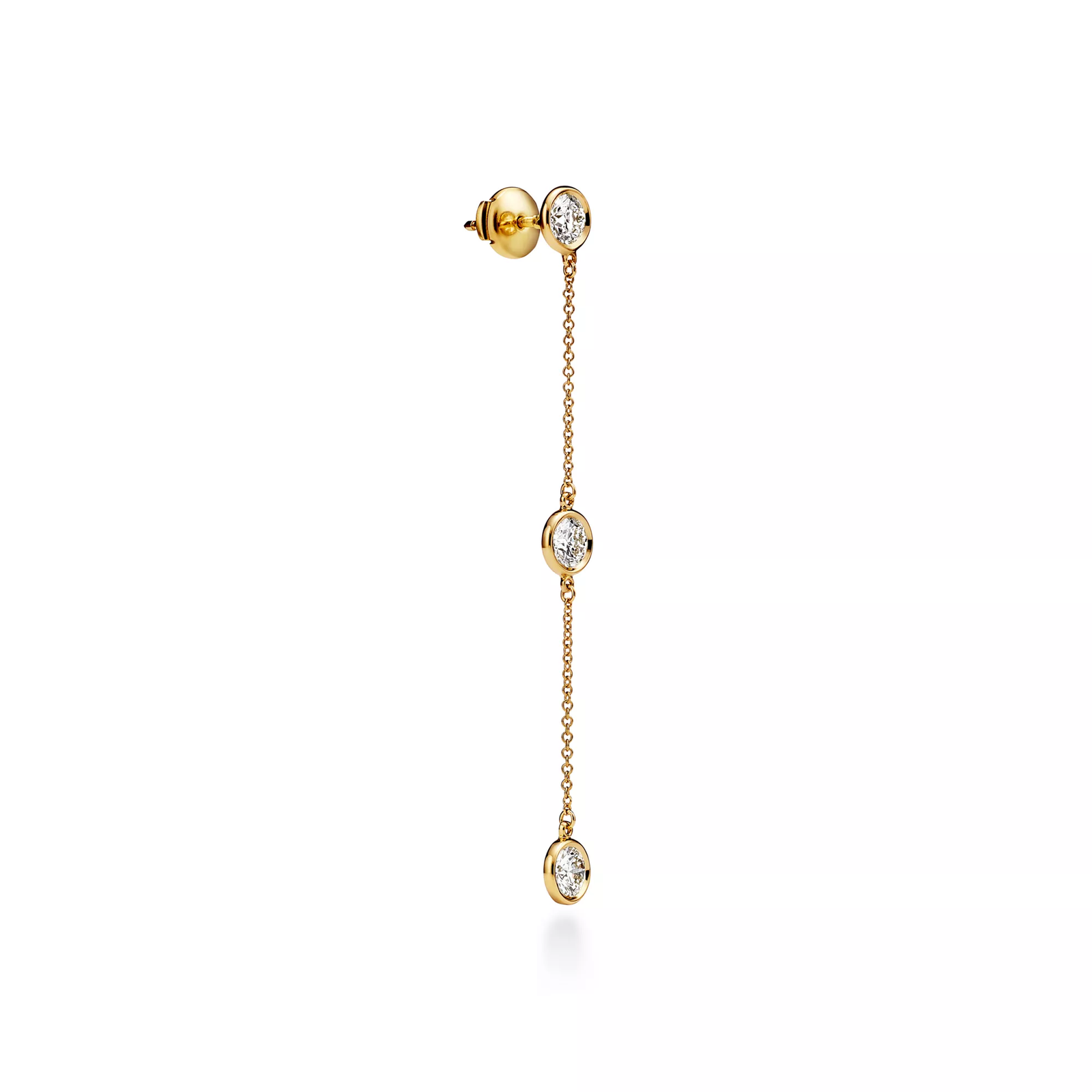 Diamonds by the Yard Drop Earrings in Yellow Gold