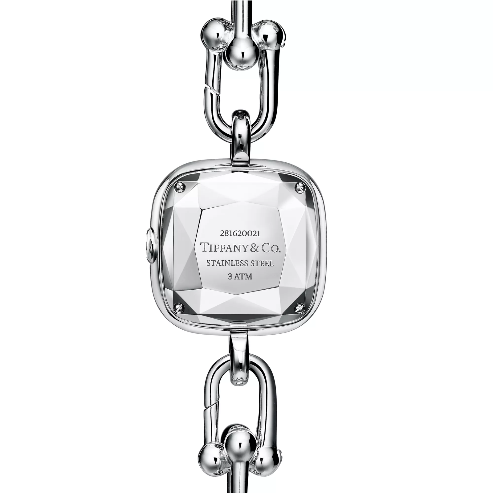 Watch in Sterling Silver and Diamonds with Pink Mother-of-pearl