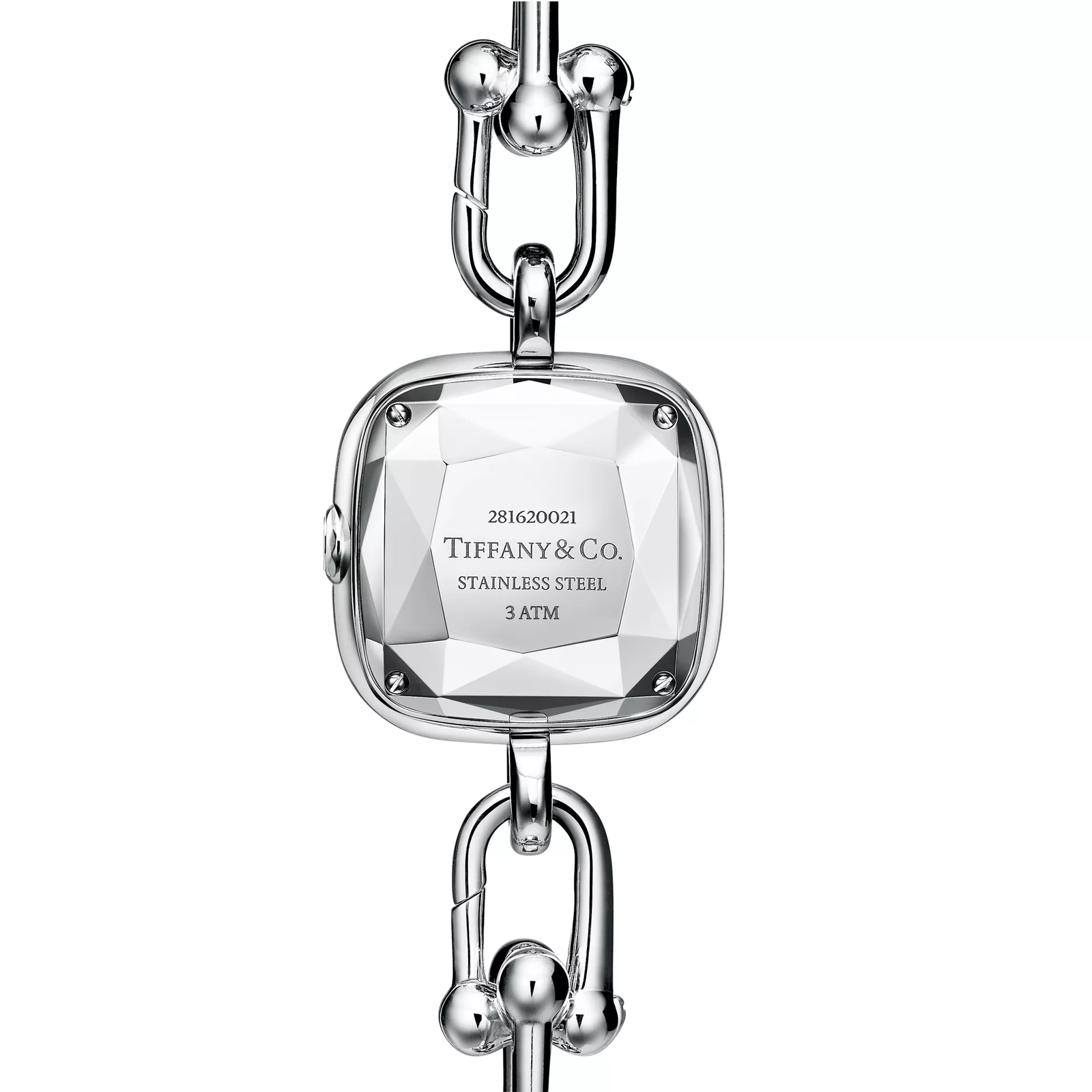 Watch in Sterling Silver and Steel with a Diamond Bezel
