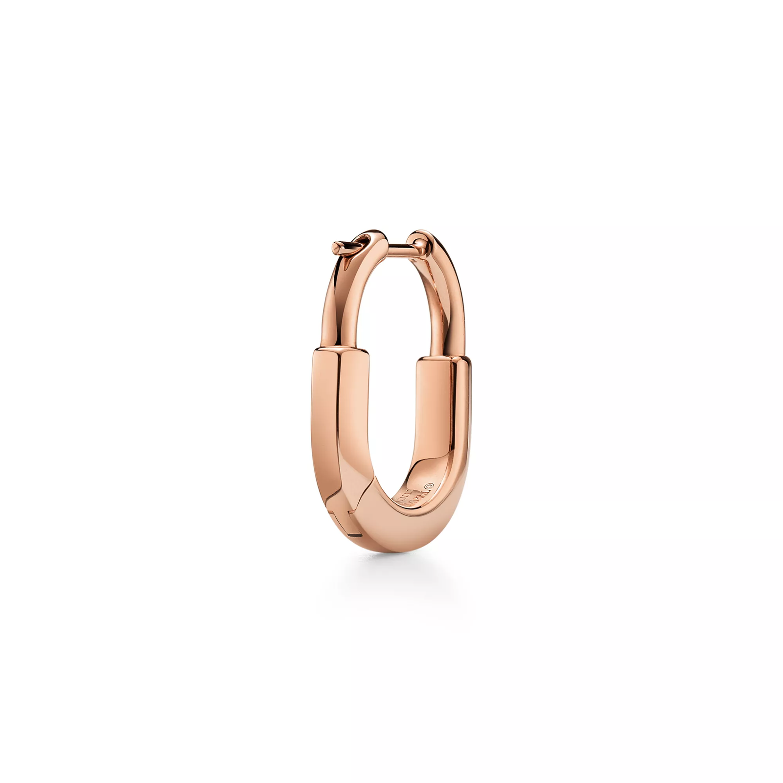 Small Earrings in Rose Gold with Pink Sapphires
