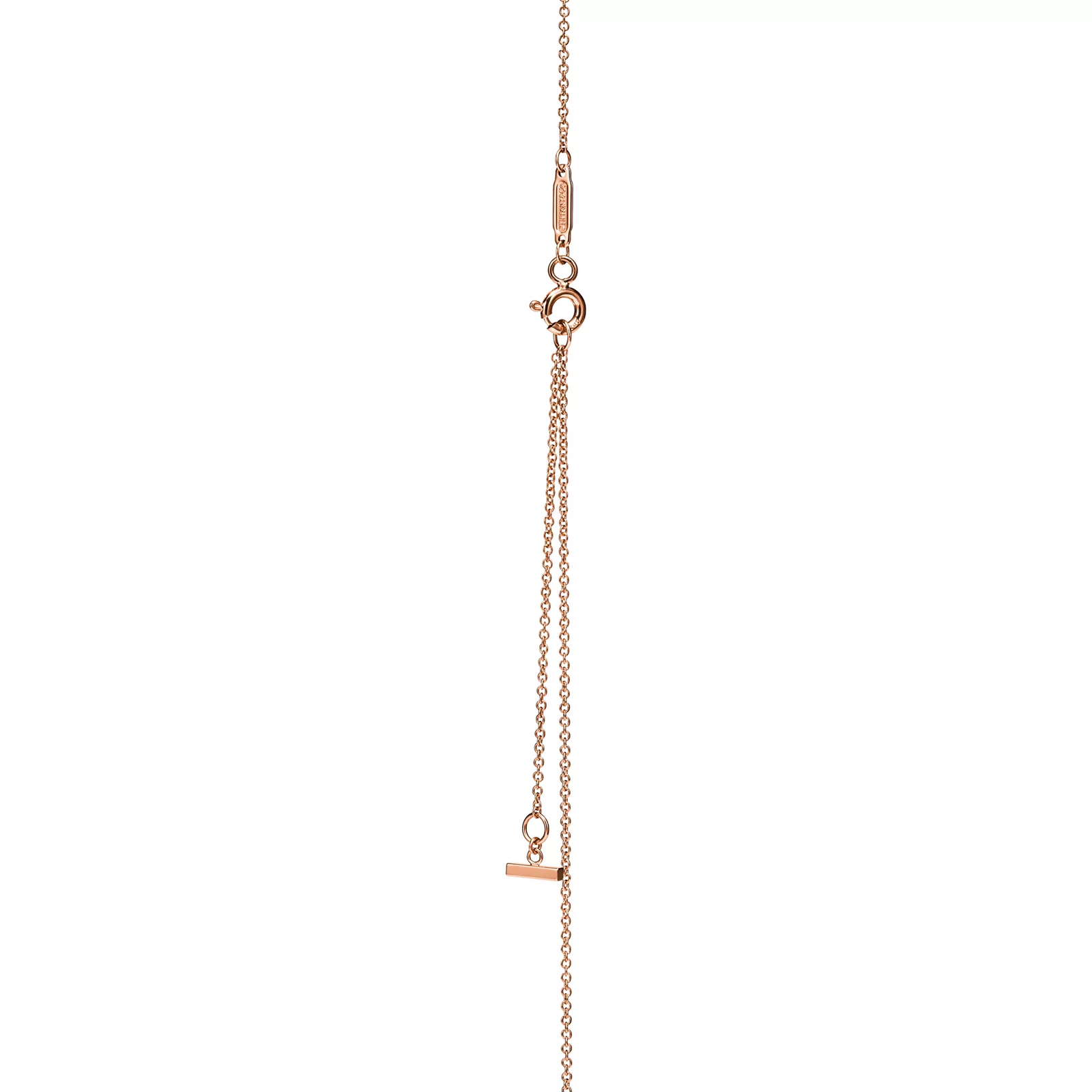 Smile Small Pendant in Rose Gold with Diamonds