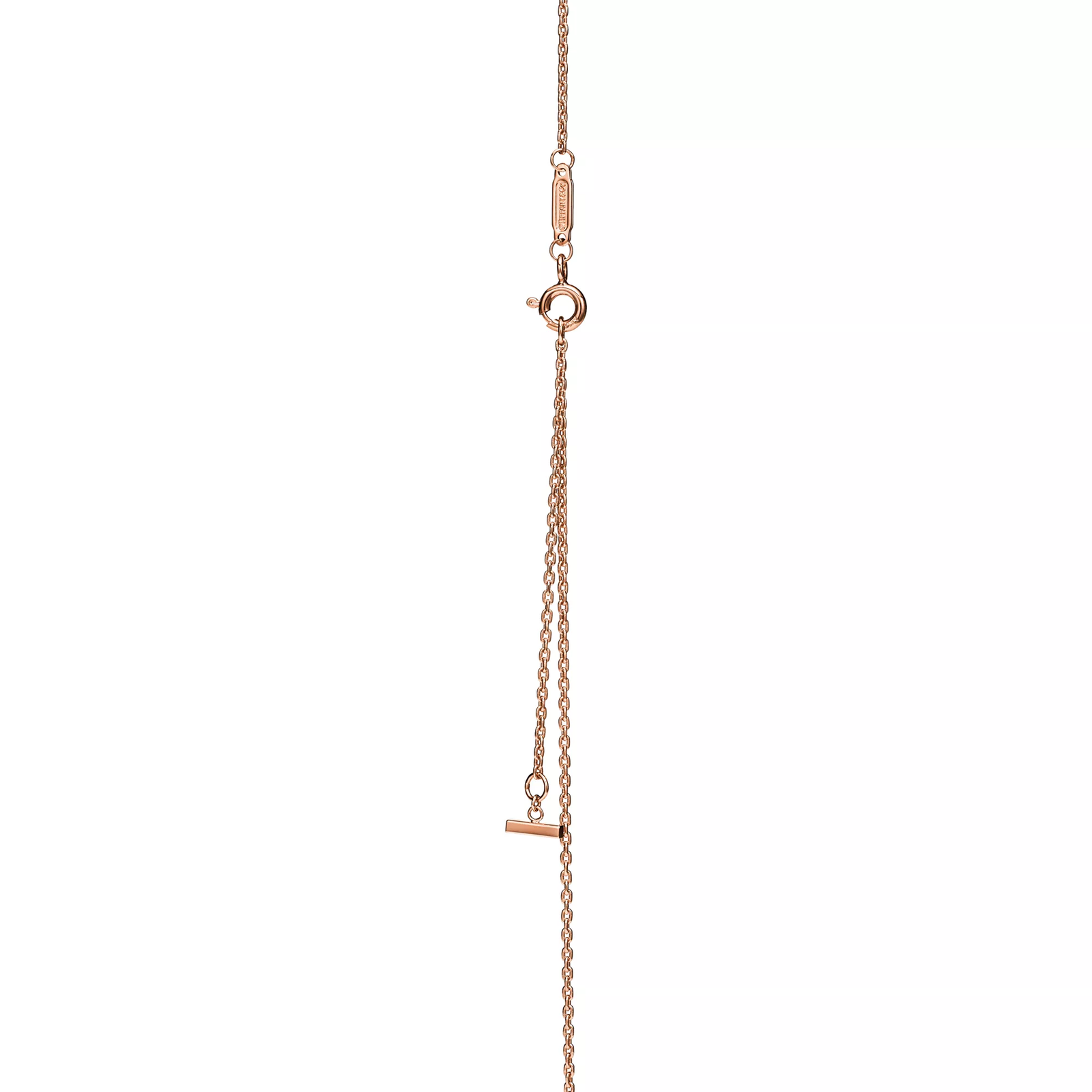 Smile Medium Pendant in Rose Gold with Diamonds