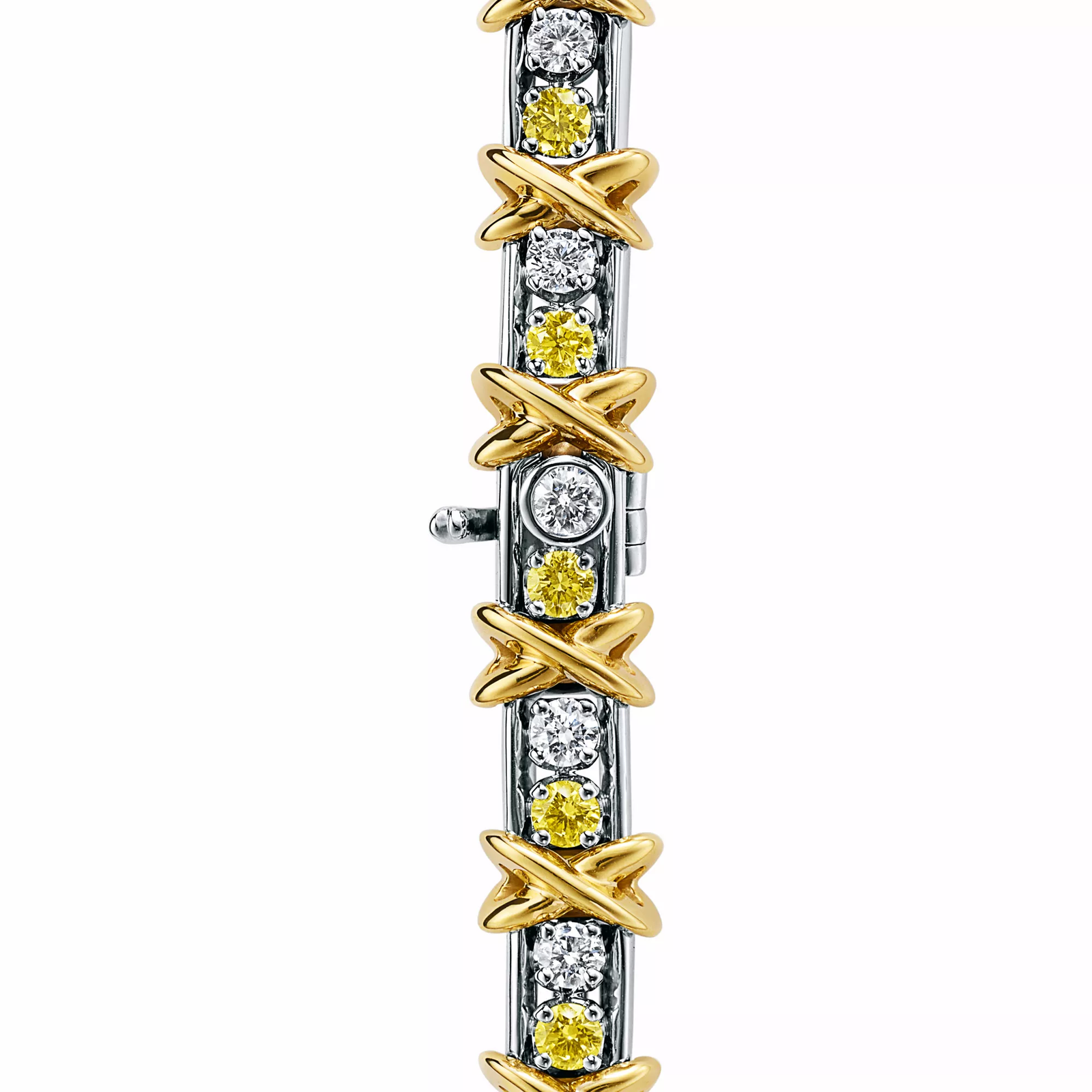 Bracelet with Yellow and White Diamonds