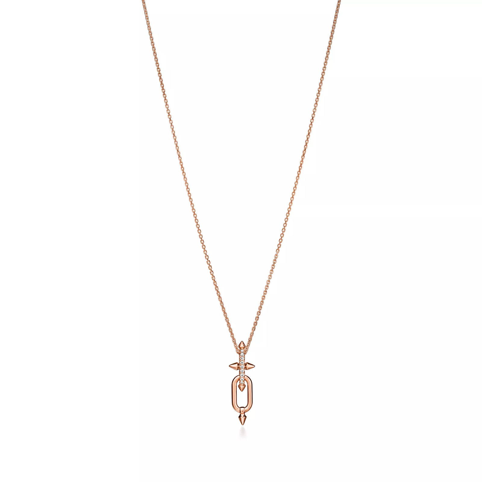 Pendant in Rose Gold with Diamonds