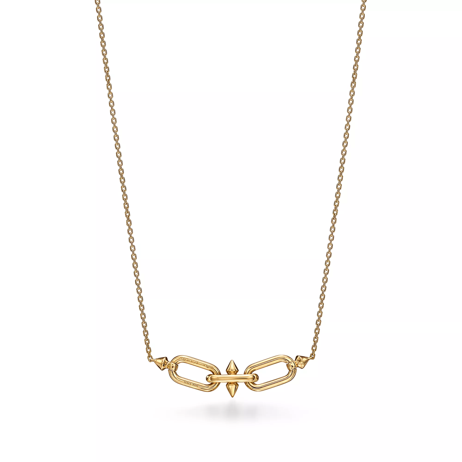 East West Pendant in Gold with Diamonds