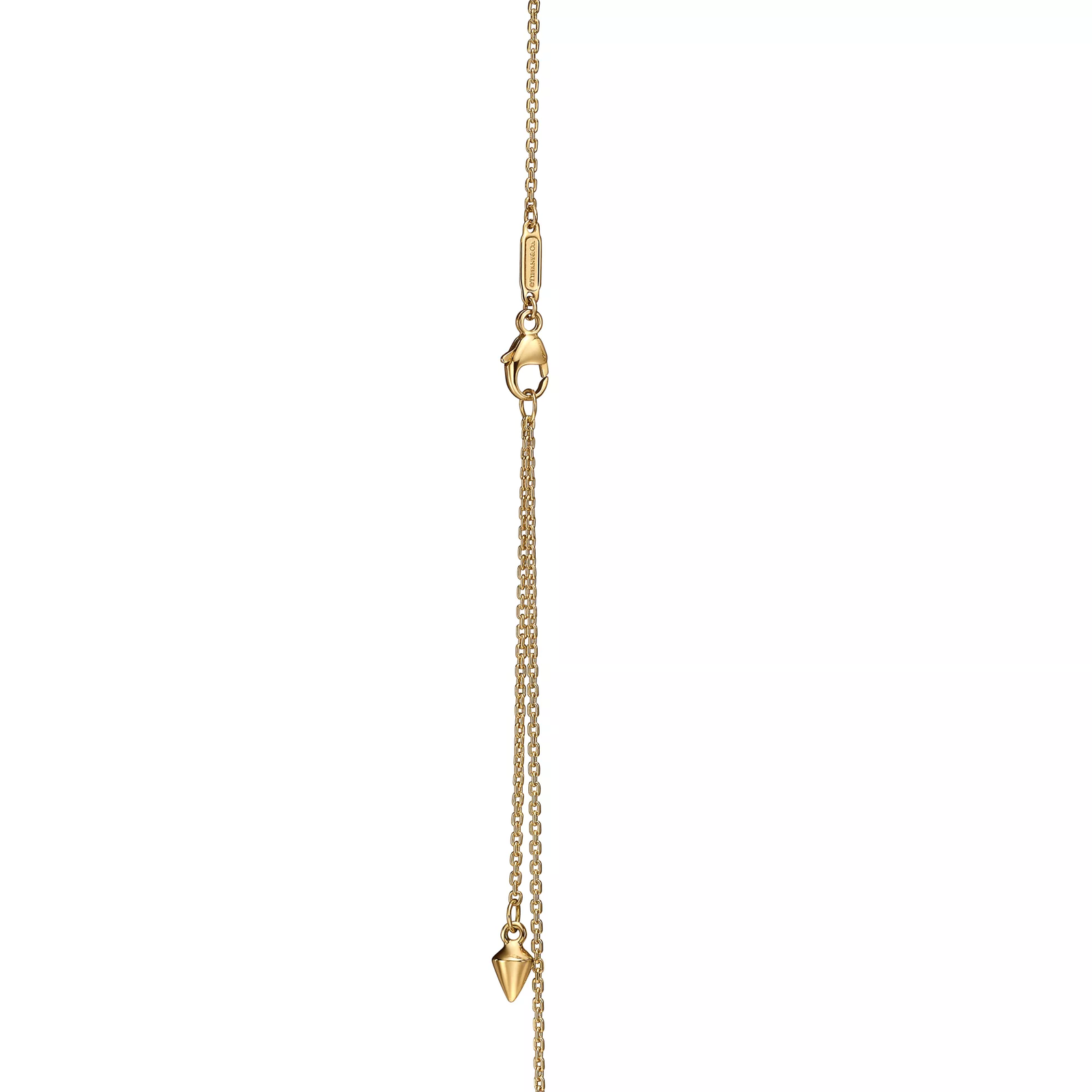 East West Pendant in Gold with Diamonds