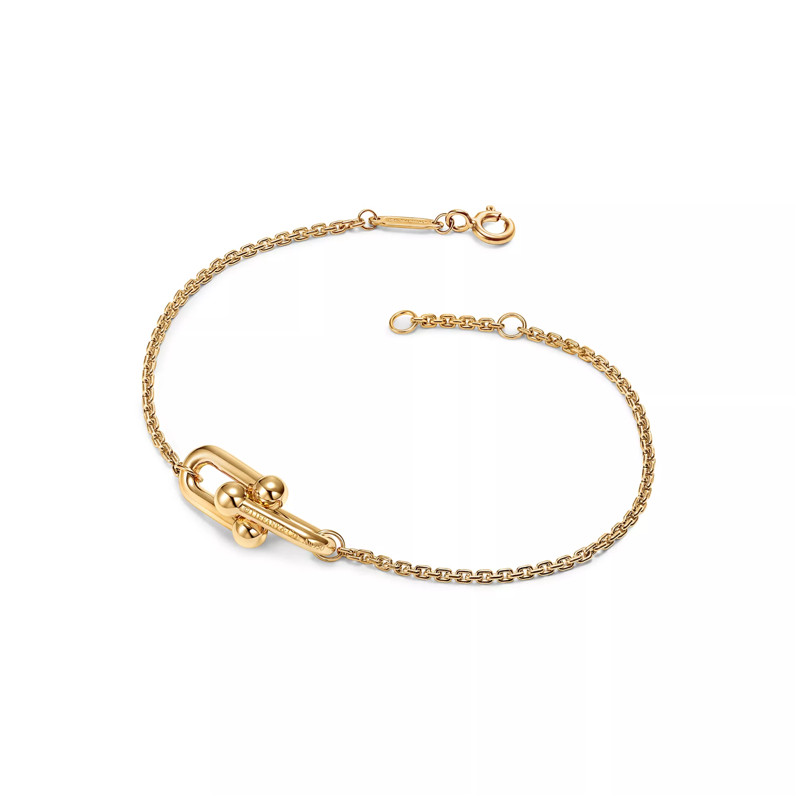Double Link Bracelet in Yellow Gold
