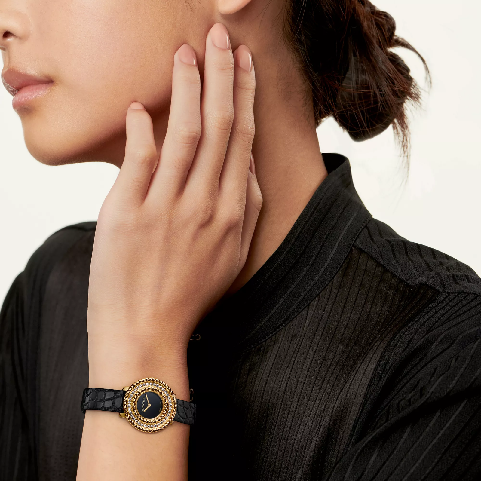 Watch in Yellow Gold with Diamonds