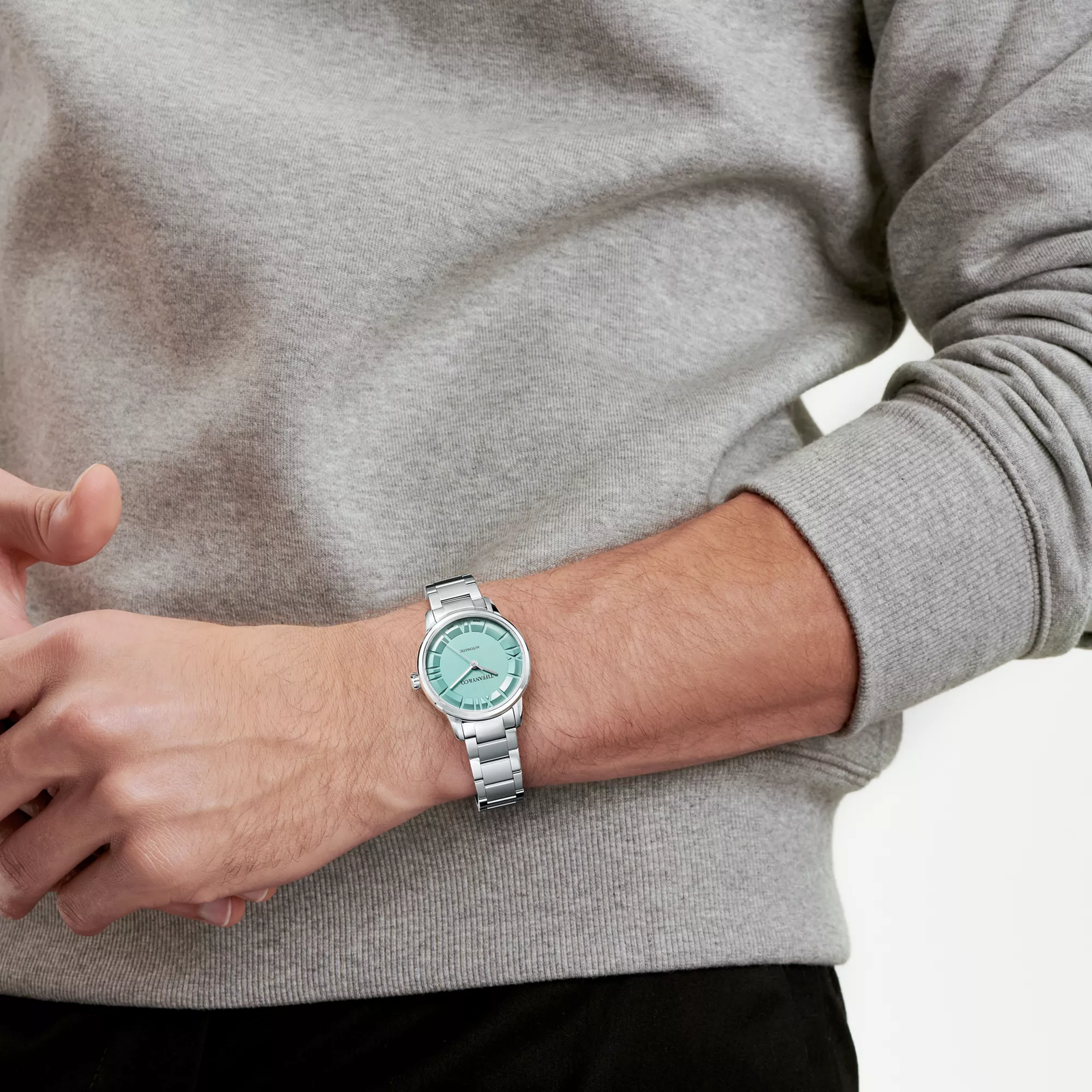 34 mm Automatic Watch in Stainless Steel