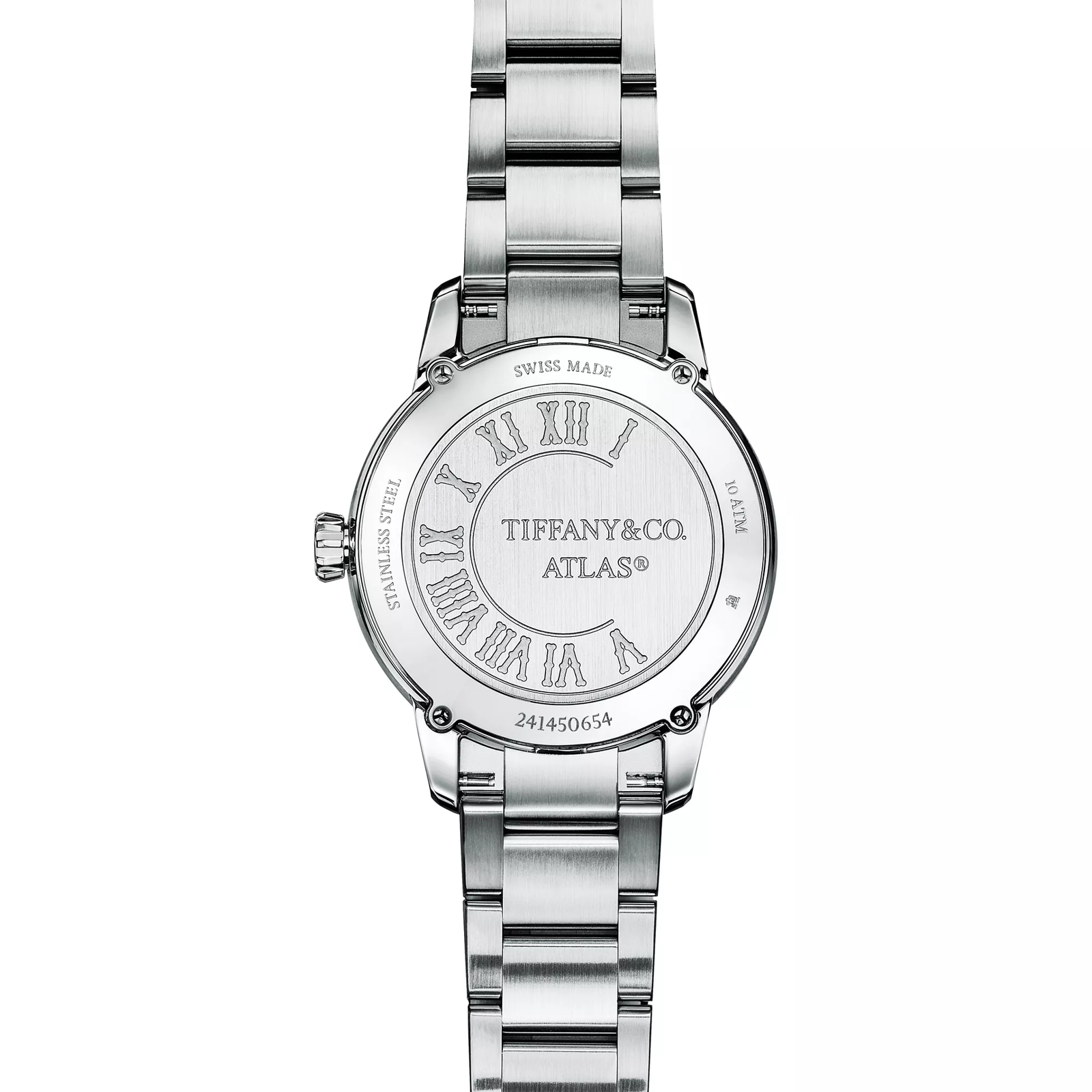 34 mm Automatic Watch in Stainless Steel with Diamonds