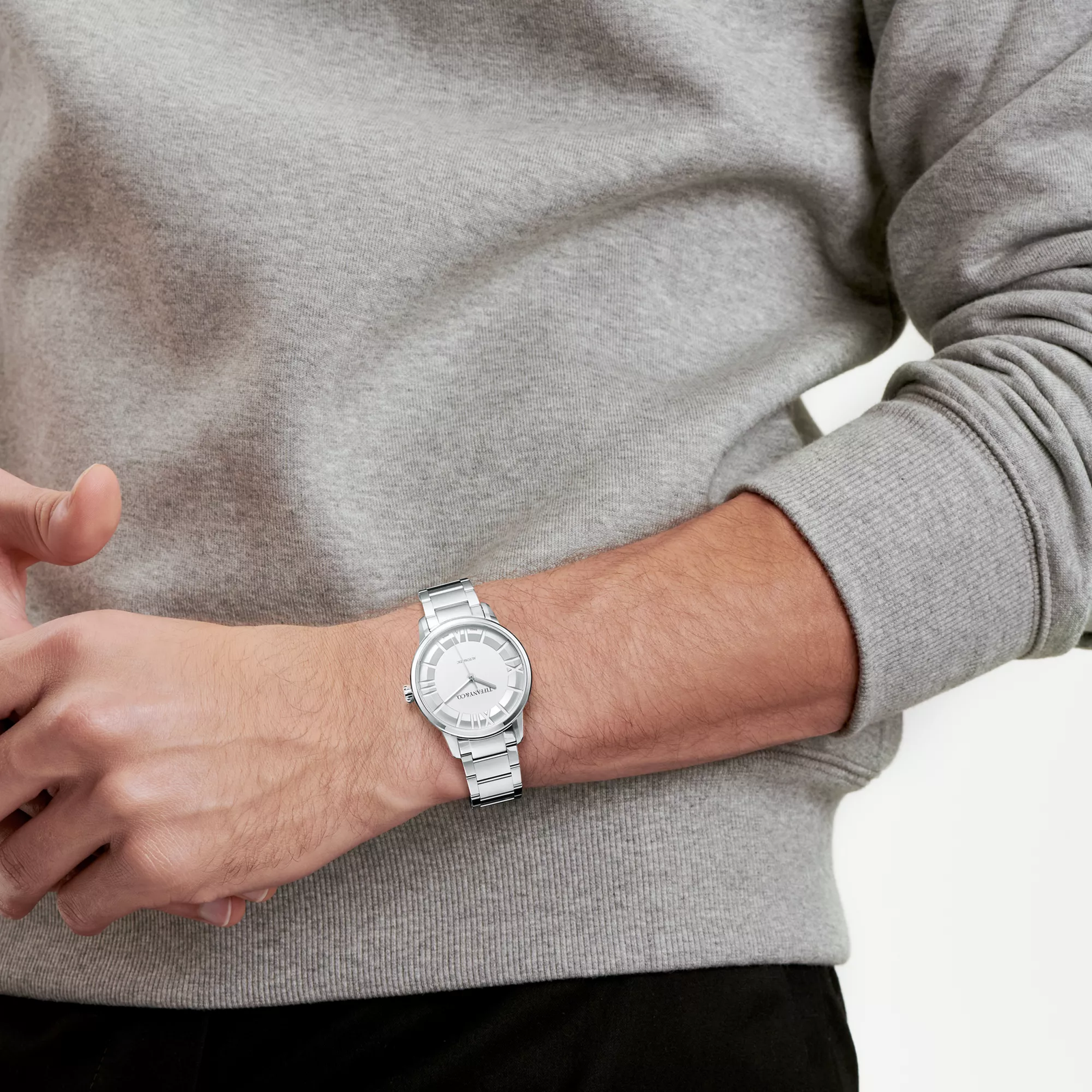 38 mm Automatic Watch in Stainless Steel