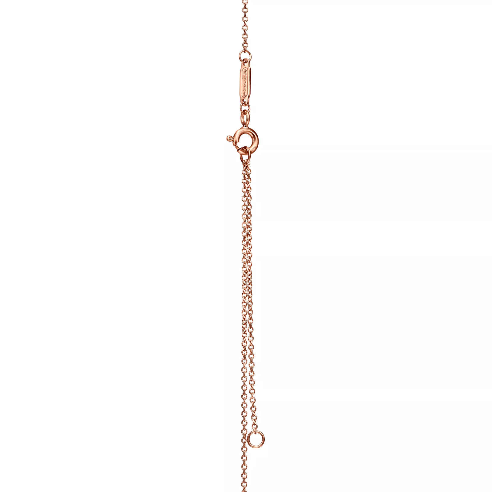 Small Pendant in Rose Gold and Platinum with Diamonds