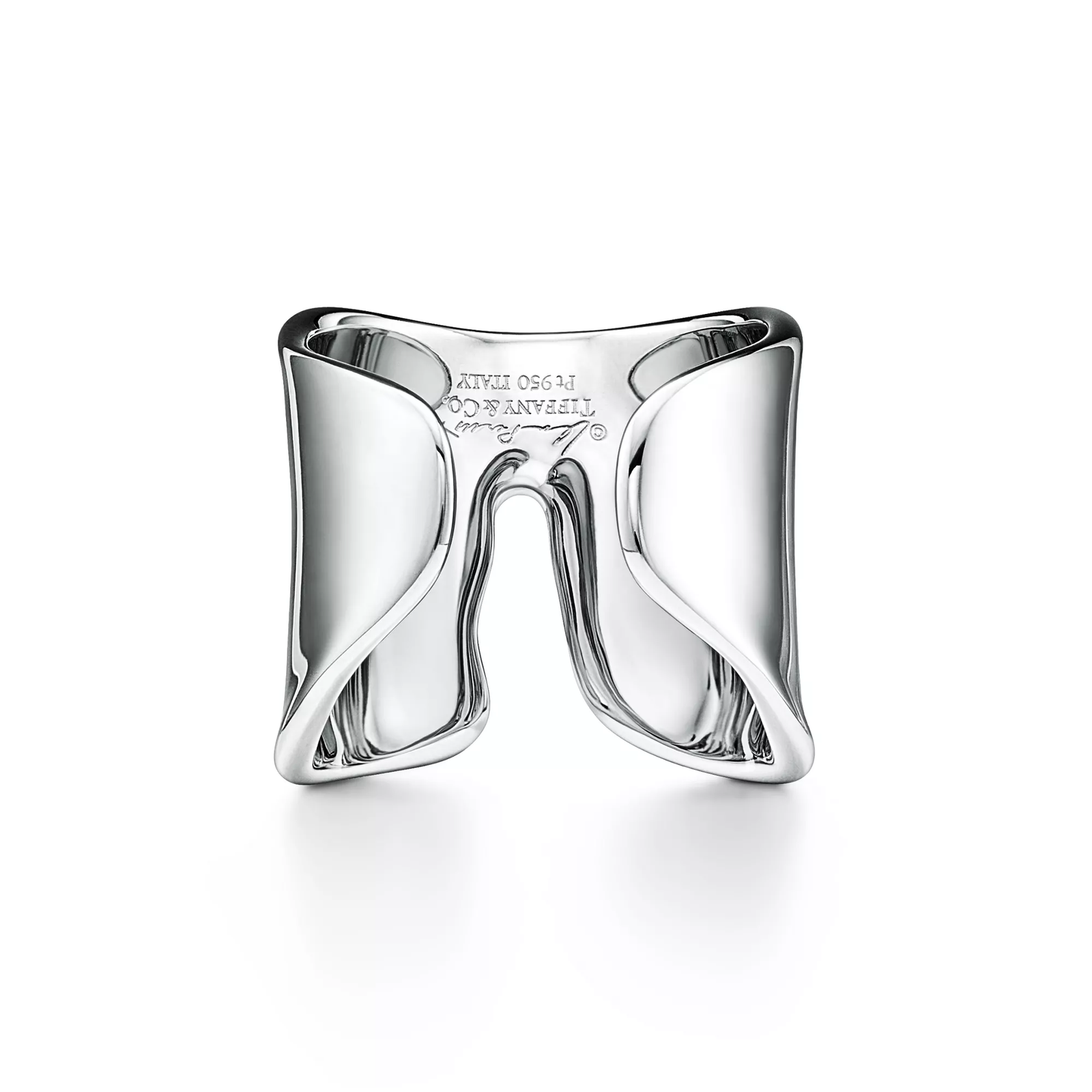 Split Ring in Platinum with Diamonds