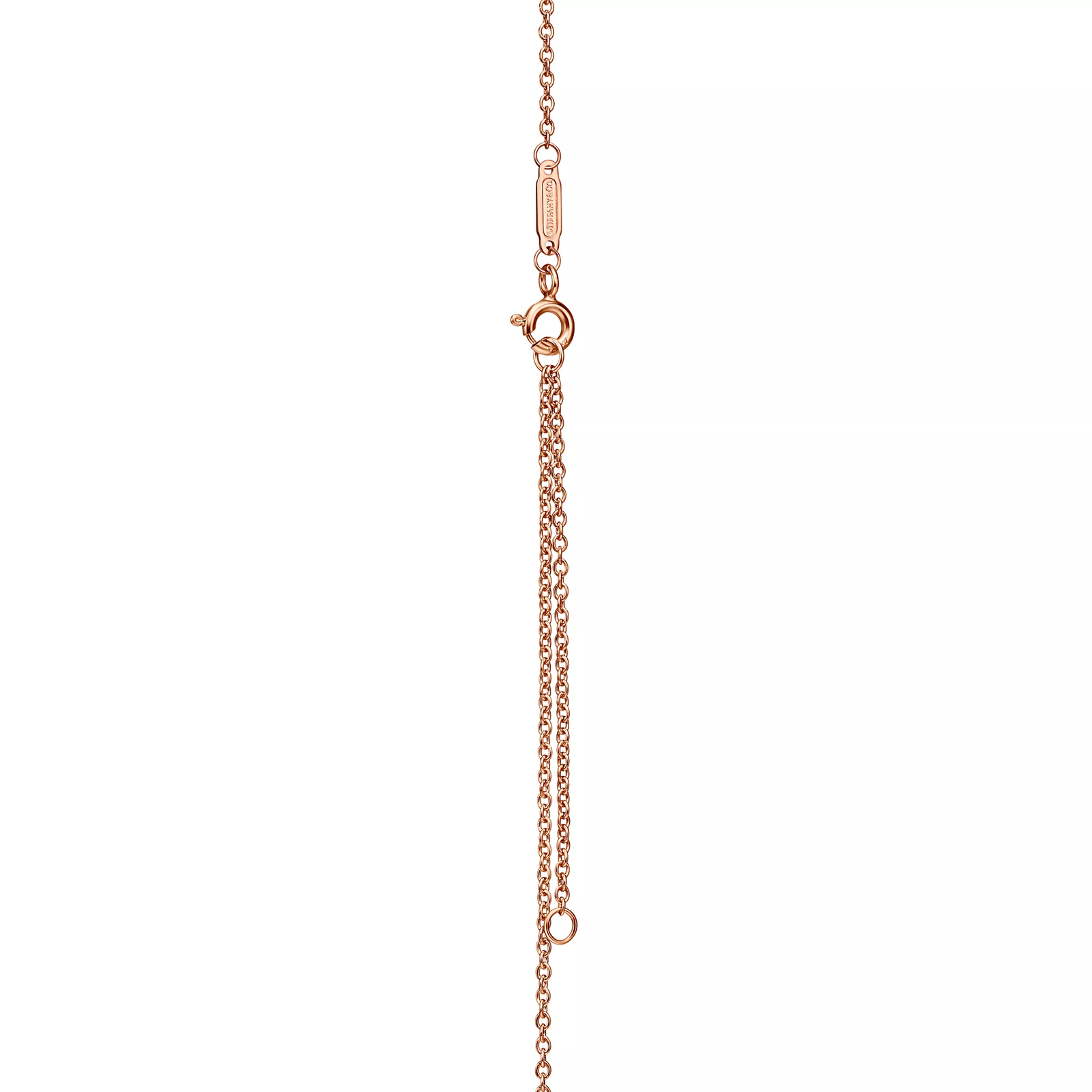 Pendant in Rose Gold and Platinum with Diamonds