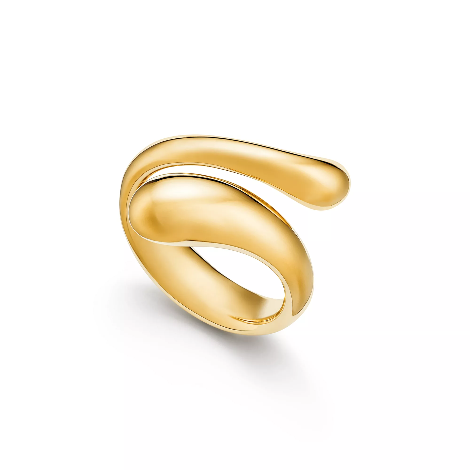 Teardrop Ring in Yellow Gold