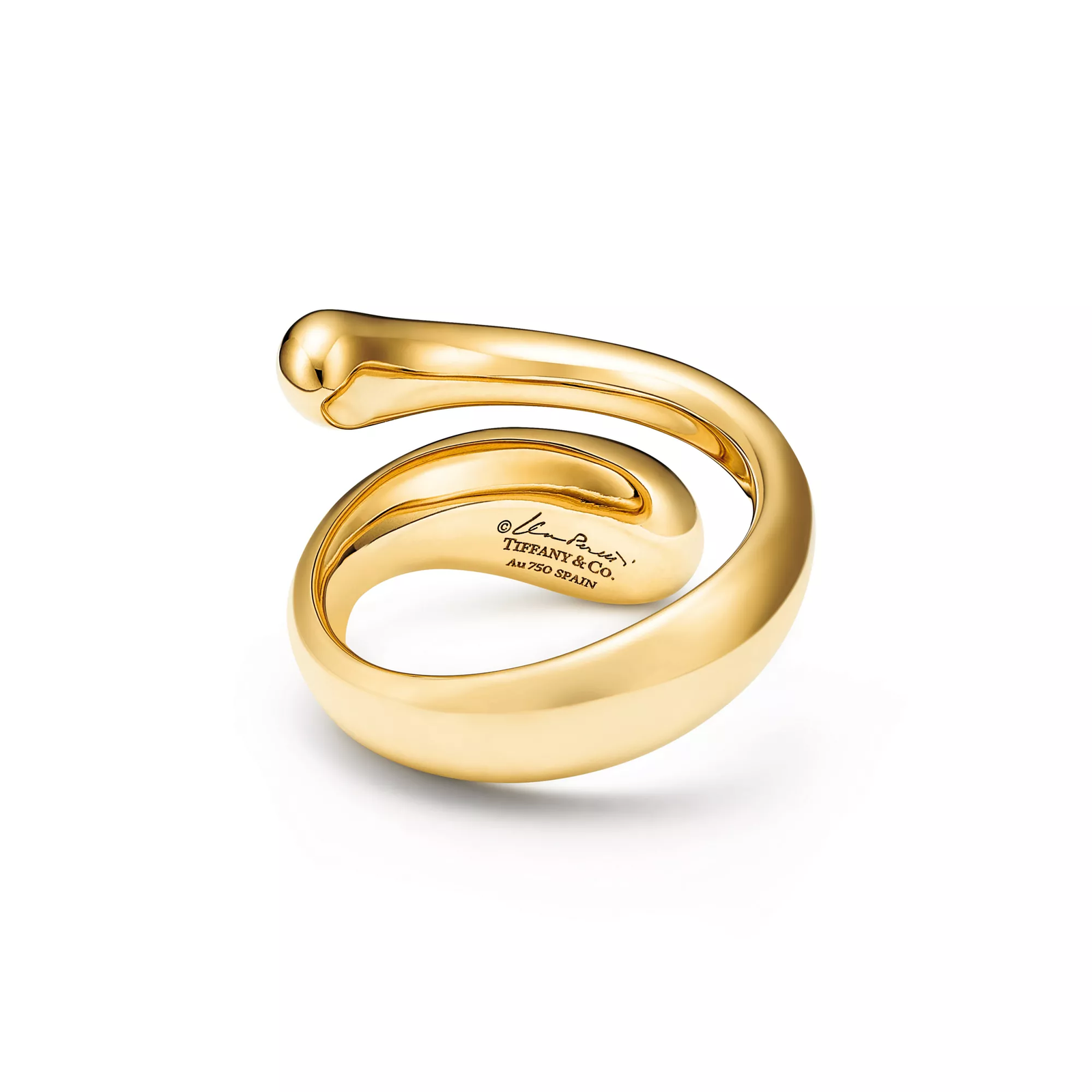Teardrop Ring in Yellow Gold