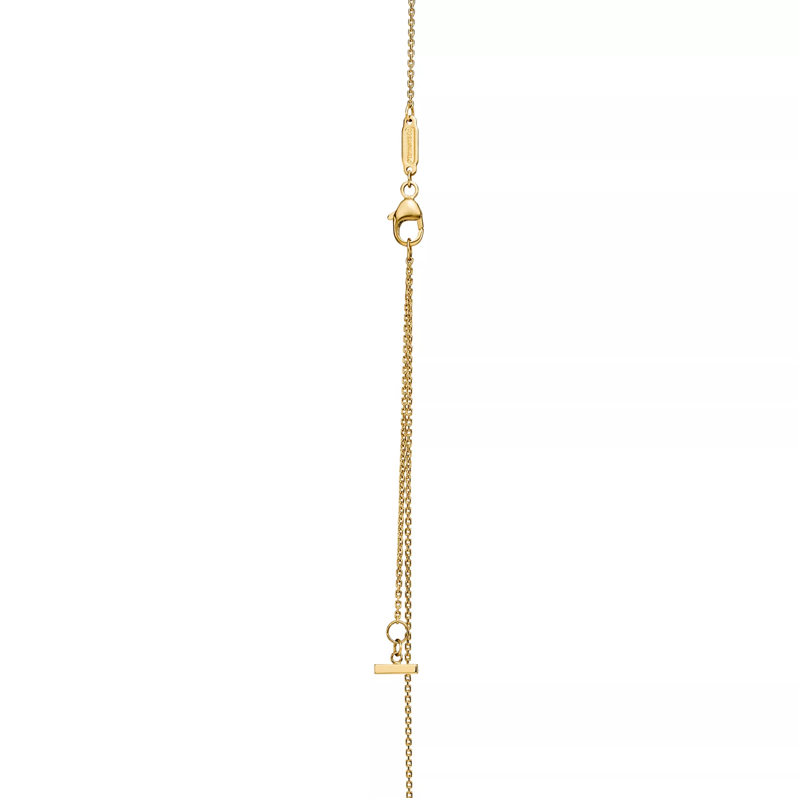 T1 Circle Pendant in Yellow Gold with White Mother-of-pearl