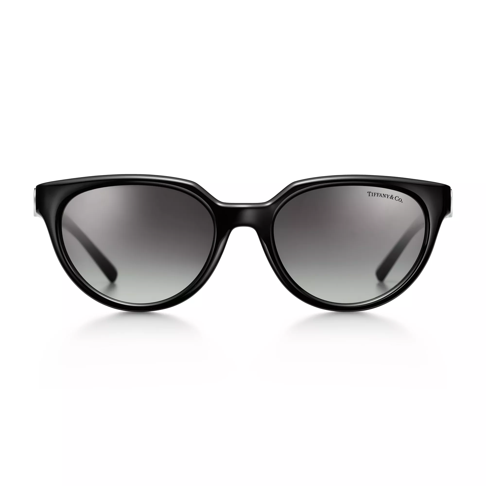 Sunglasses in Black Acetate with Gray Gradient Lenses
